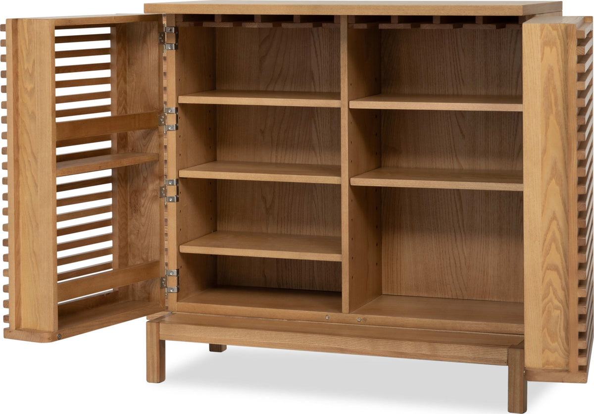 Tanner - Bar Cabinet - Flaxen