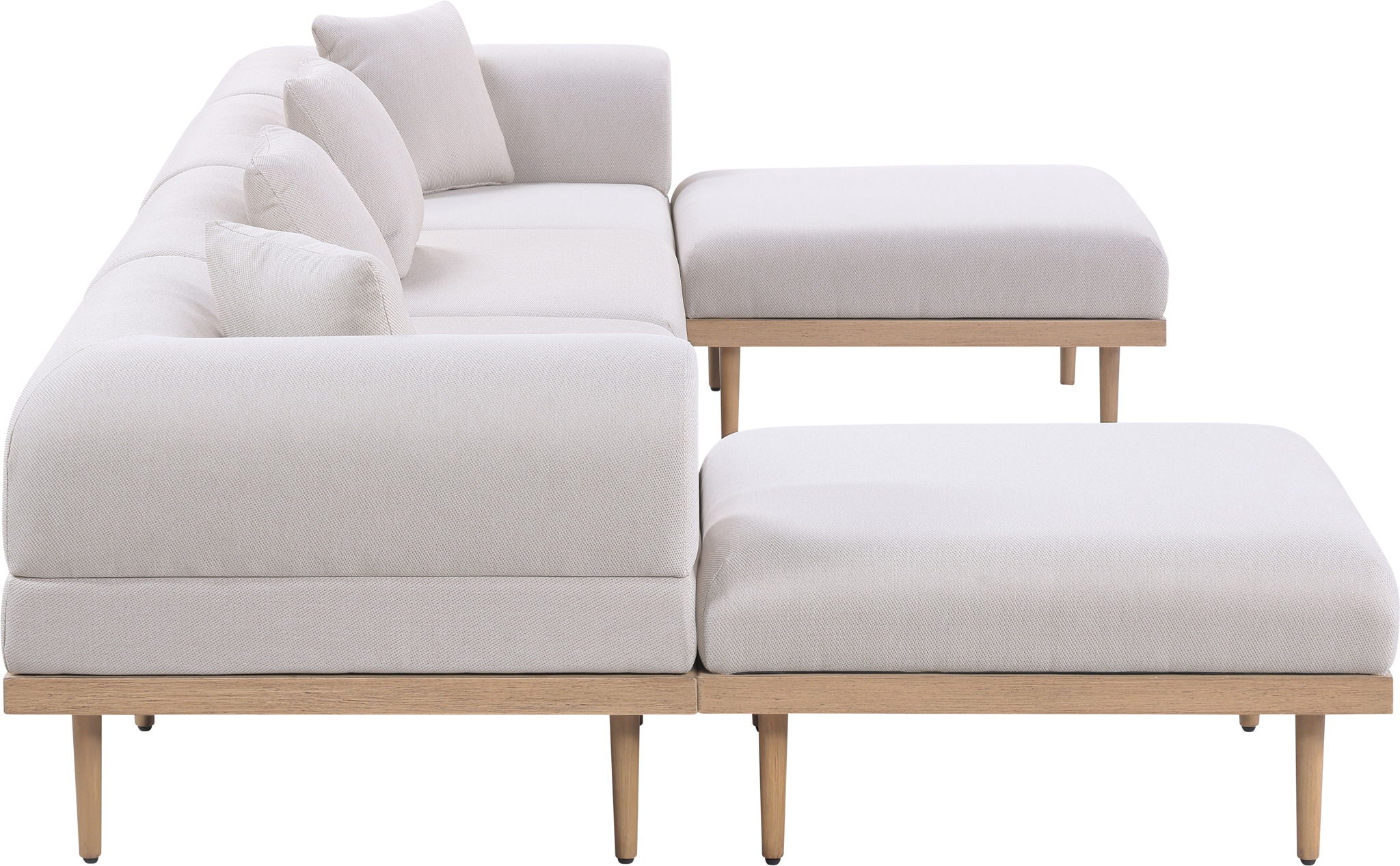 Laguna - 6 Piece 142" Outdoor Patio Modular Sectional - Urban Living Furniture (Los Angeles, CA)