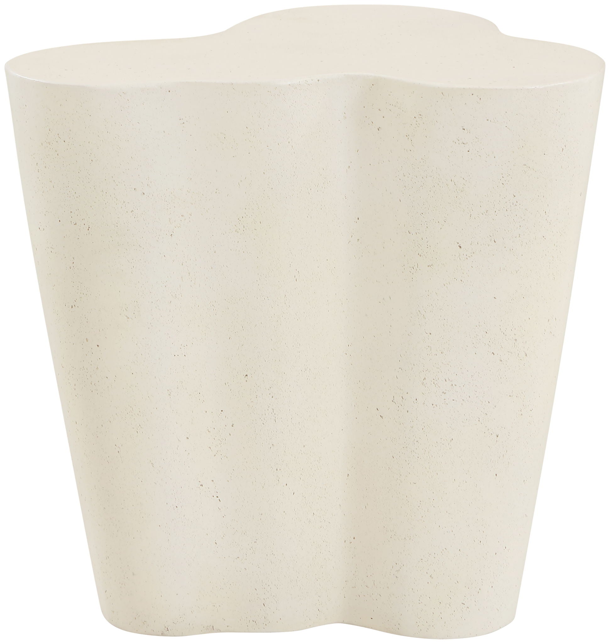 Monza - Concrete And Fiberglass Indoor / Outdoor End Table - Cream - Urban Living Furniture (Los Angeles, CA)
