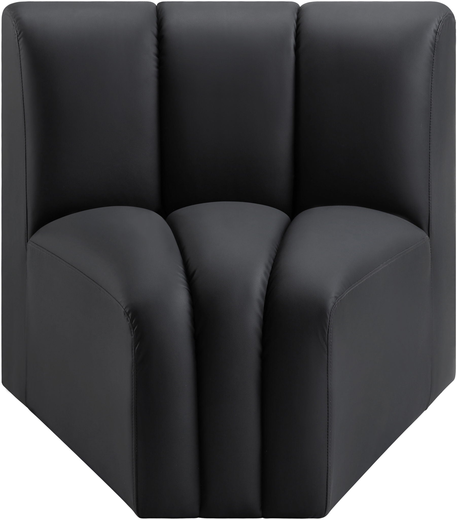 Arc - Faux Leather Curved Corner Chair - Urban Living Furniture (Los Angeles, CA)