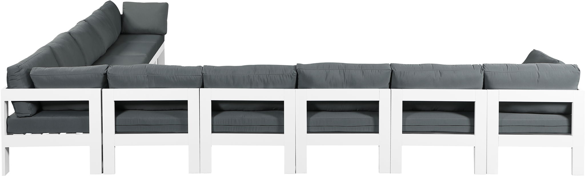 Nizuc - Outdoor Patio 10 Piece Modular Sectional With White Frame - Urban Living Furniture (Los Angeles, CA)