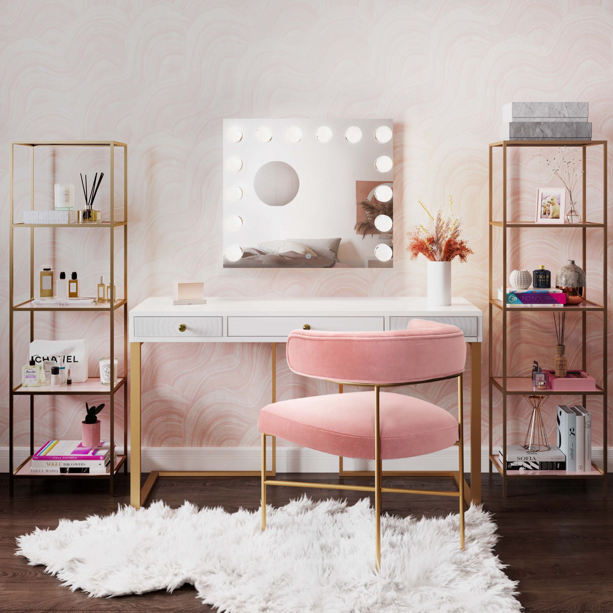 Lola - Vanity Mirror - Pearl Silver - Urban Living Furniture (Los Angeles, CA)