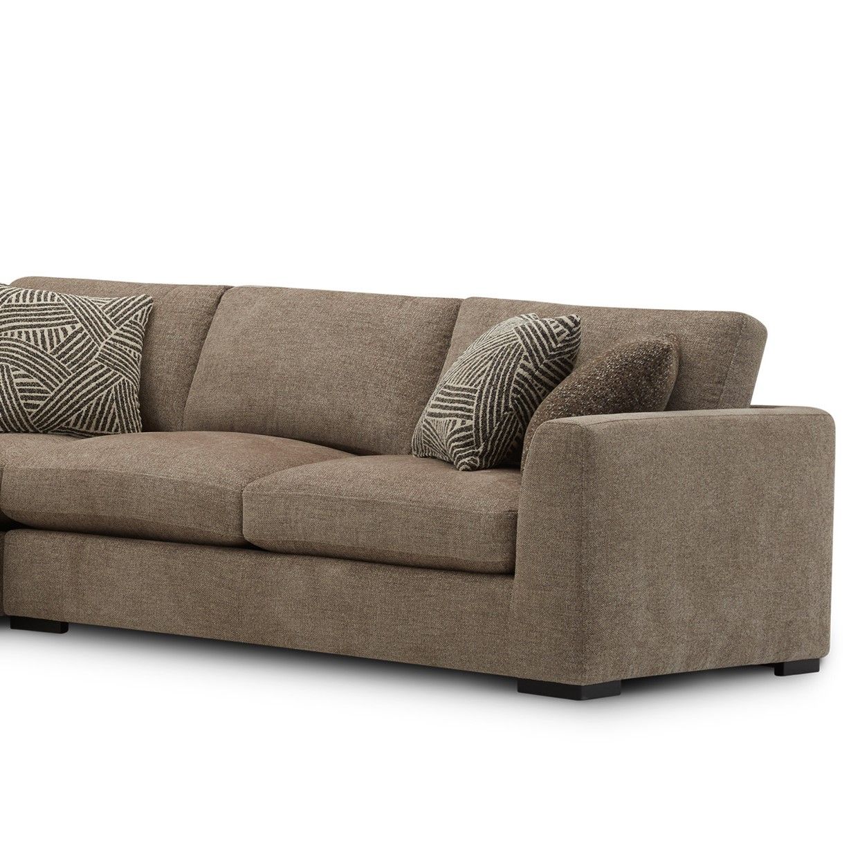 The Bump - Right Arm Facing Loveseat With Pillows - Alistair Fossil - Urban Living Furniture (Los Angeles, CA)