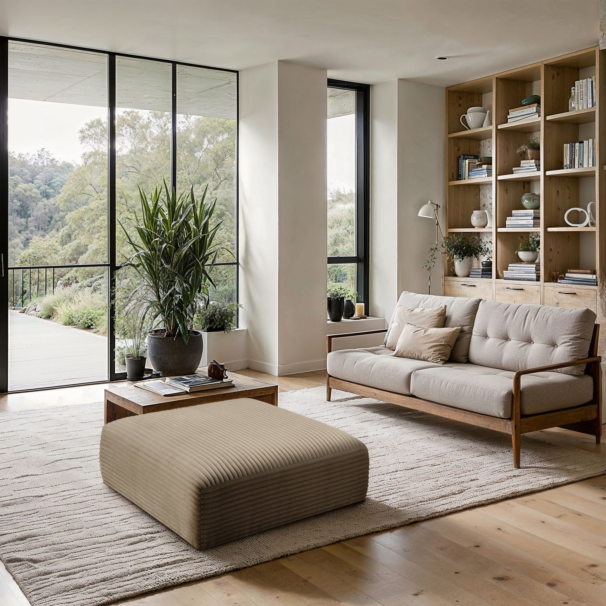 Shaggy - Fabric Ottoman - Urban Living Furniture (Los Angeles, CA)