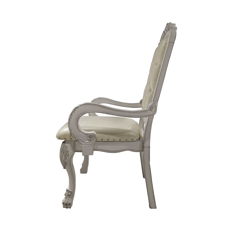 Dresden - Synthetic Leather Arm Chair (Set of 2) - Bone White - Urban Living Furniture (Los Angeles, CA)