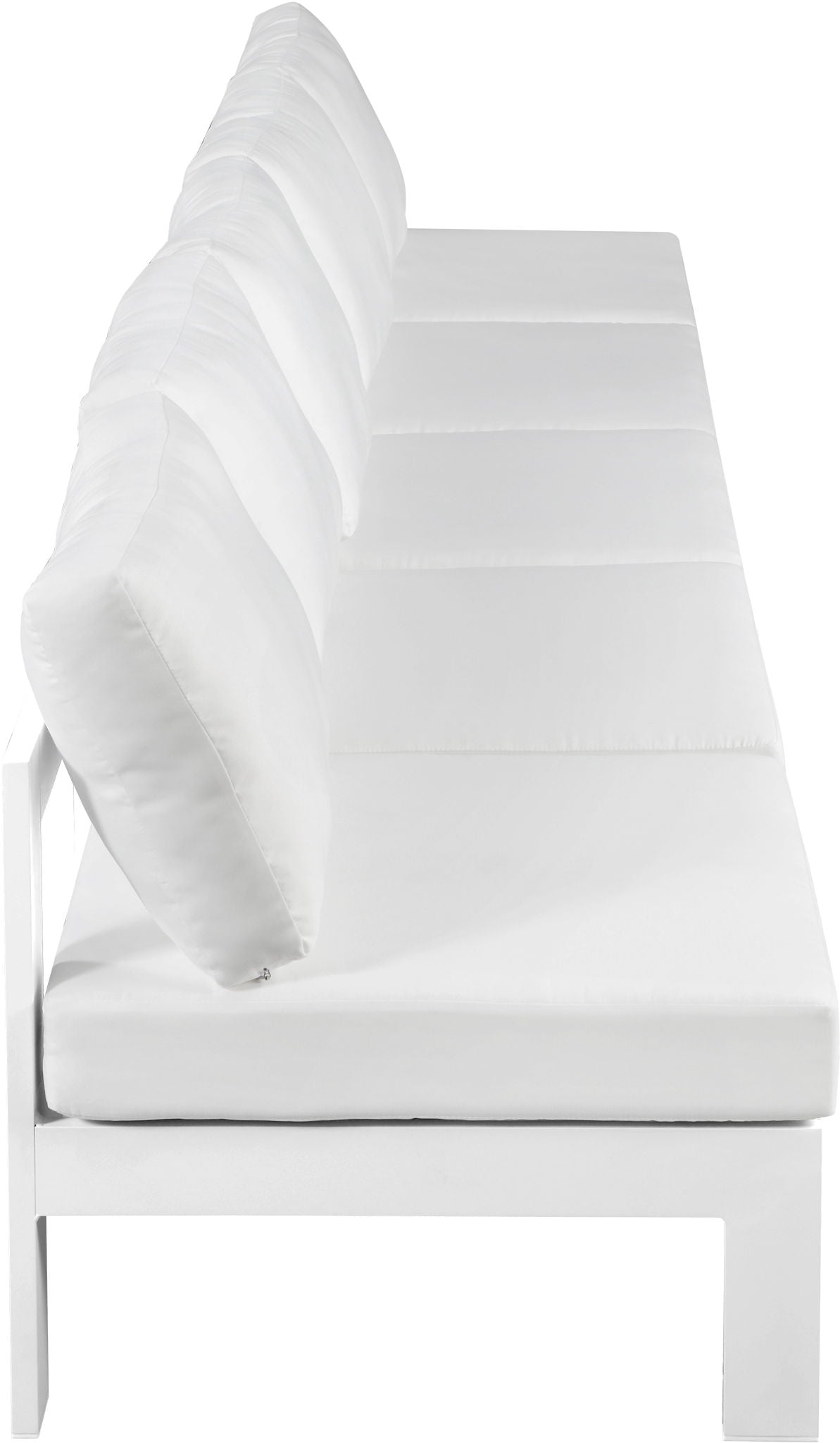 Nizuc - Outdoor Patio 5 Seat Modular Armless Sofa With White Frame - Urban Living Furniture (Los Angeles, CA)