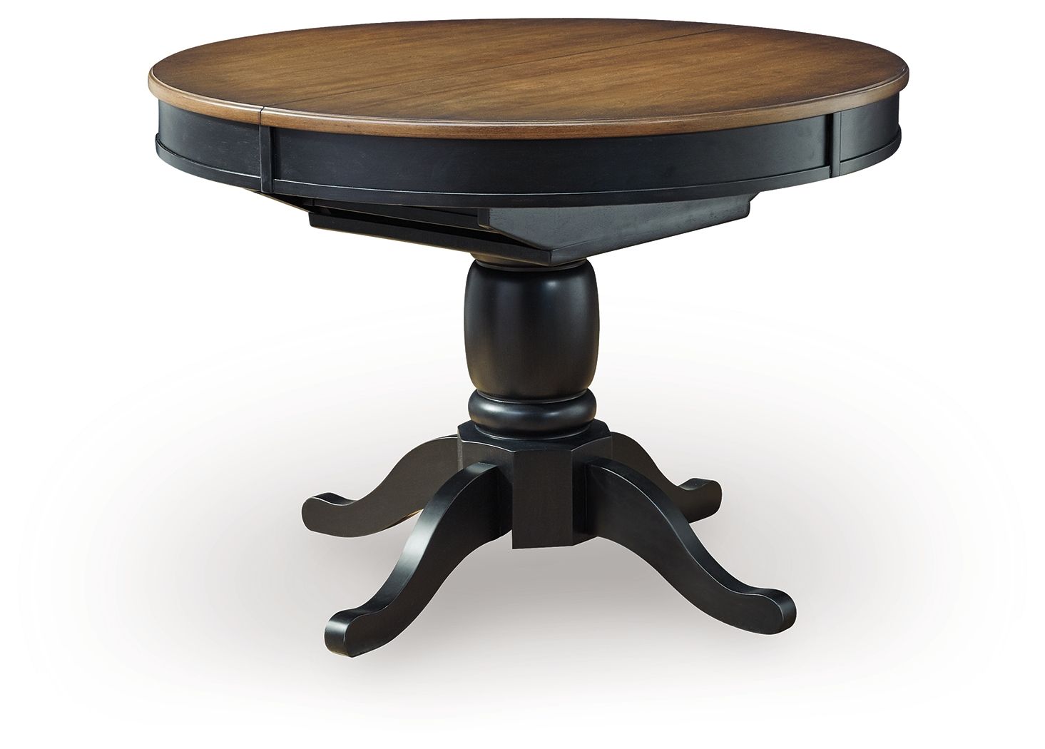 Clorazi - Oval Dining Room Butterfly Extension Table - Black / Brown - Urban Living Furniture (Los Angeles, CA)