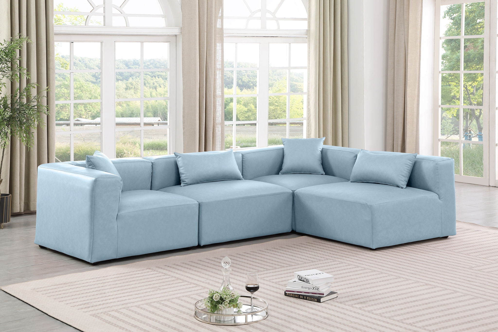 Cube - 4 Piece Modular Corner Sectional