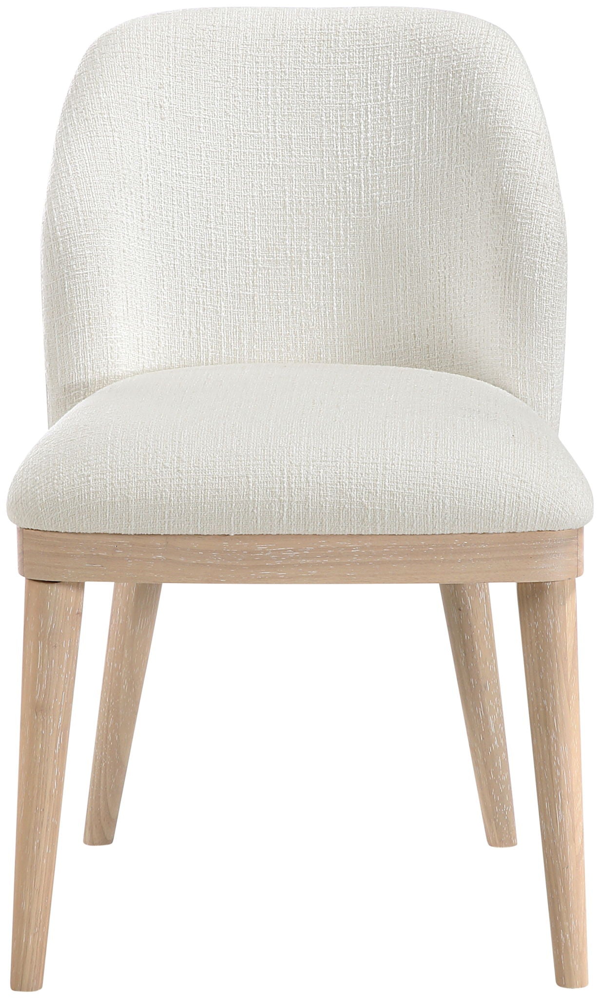 Valeo - Linen Textured Fabric Upholstered Dining Chair (Set of 2) - Painted Natural Base - Urban Living Furniture (Los Angeles, CA)