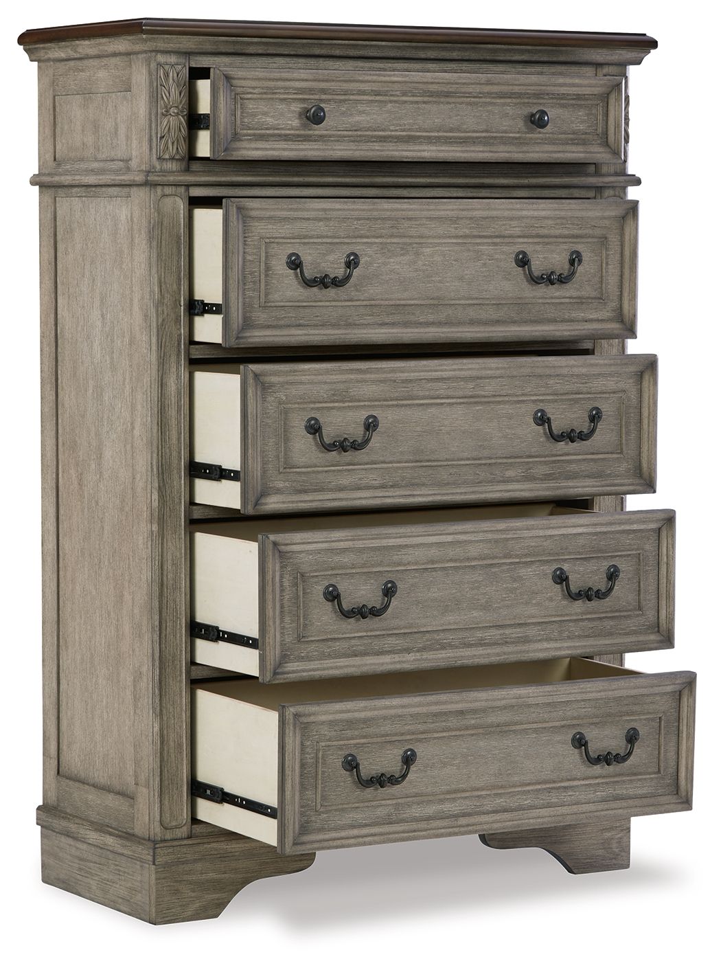 Lodenbay - Antique Gray - Five Drawer Chest - Urban Living Furniture (Los Angeles, CA)