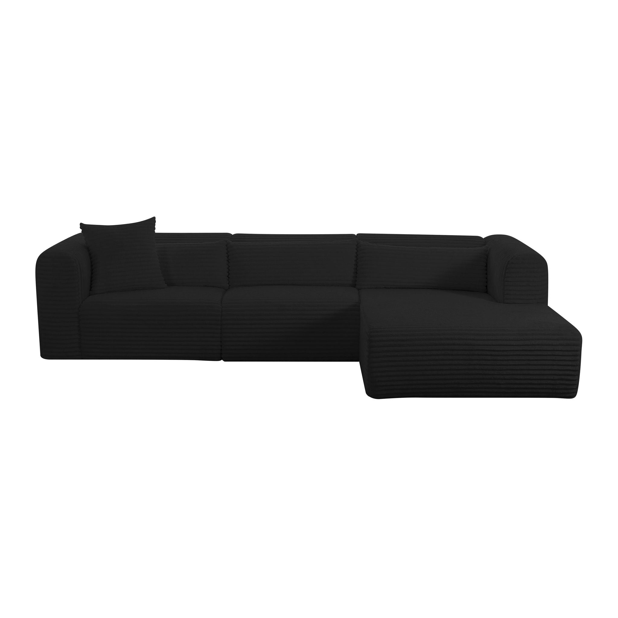 Tarra - Fluffy Oversized Corduroy Modular Sectional - Urban Living Furniture (Los Angeles, CA)