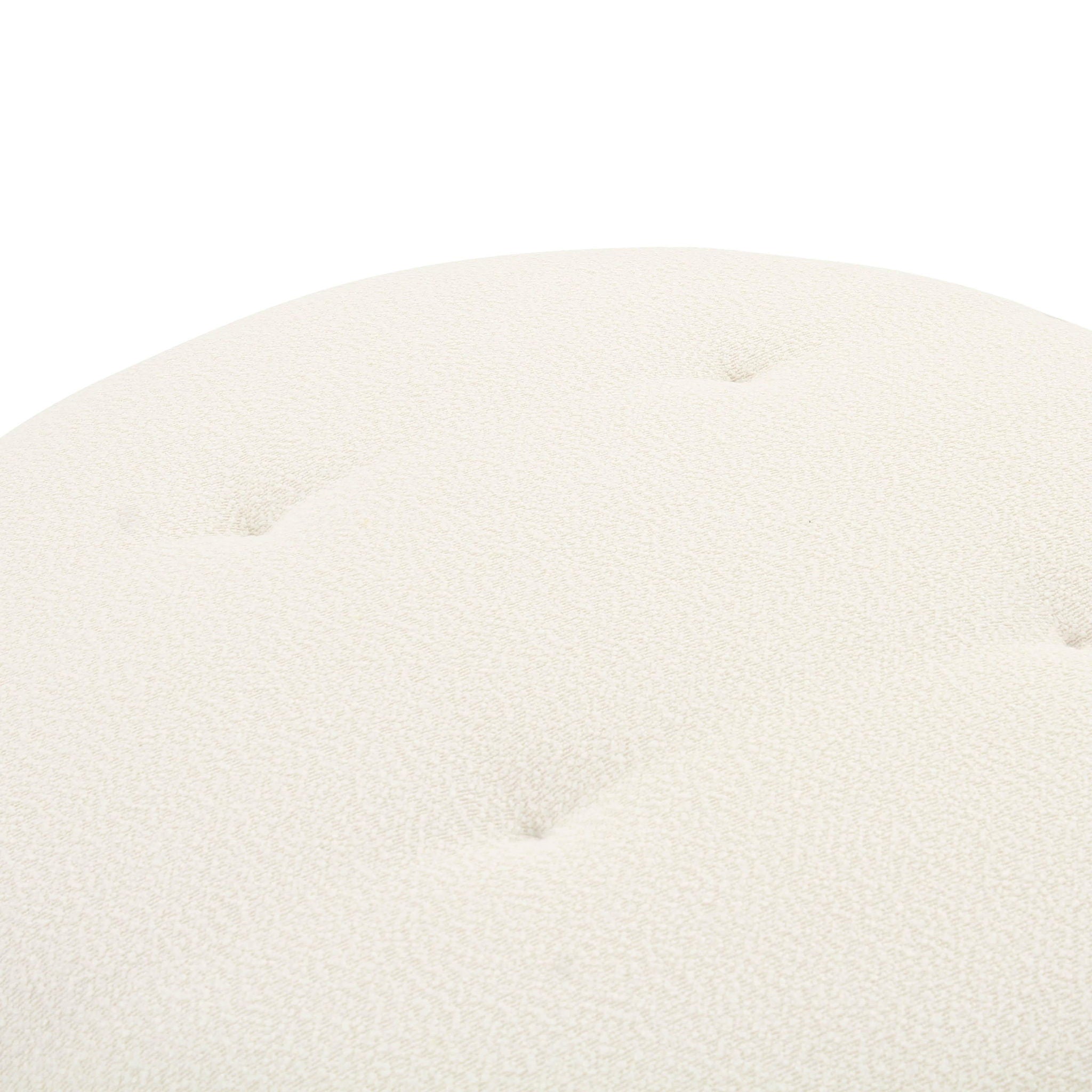 Fickle - Swivel Ottoman - Cream - Urban Living Furniture (Los Angeles, CA)