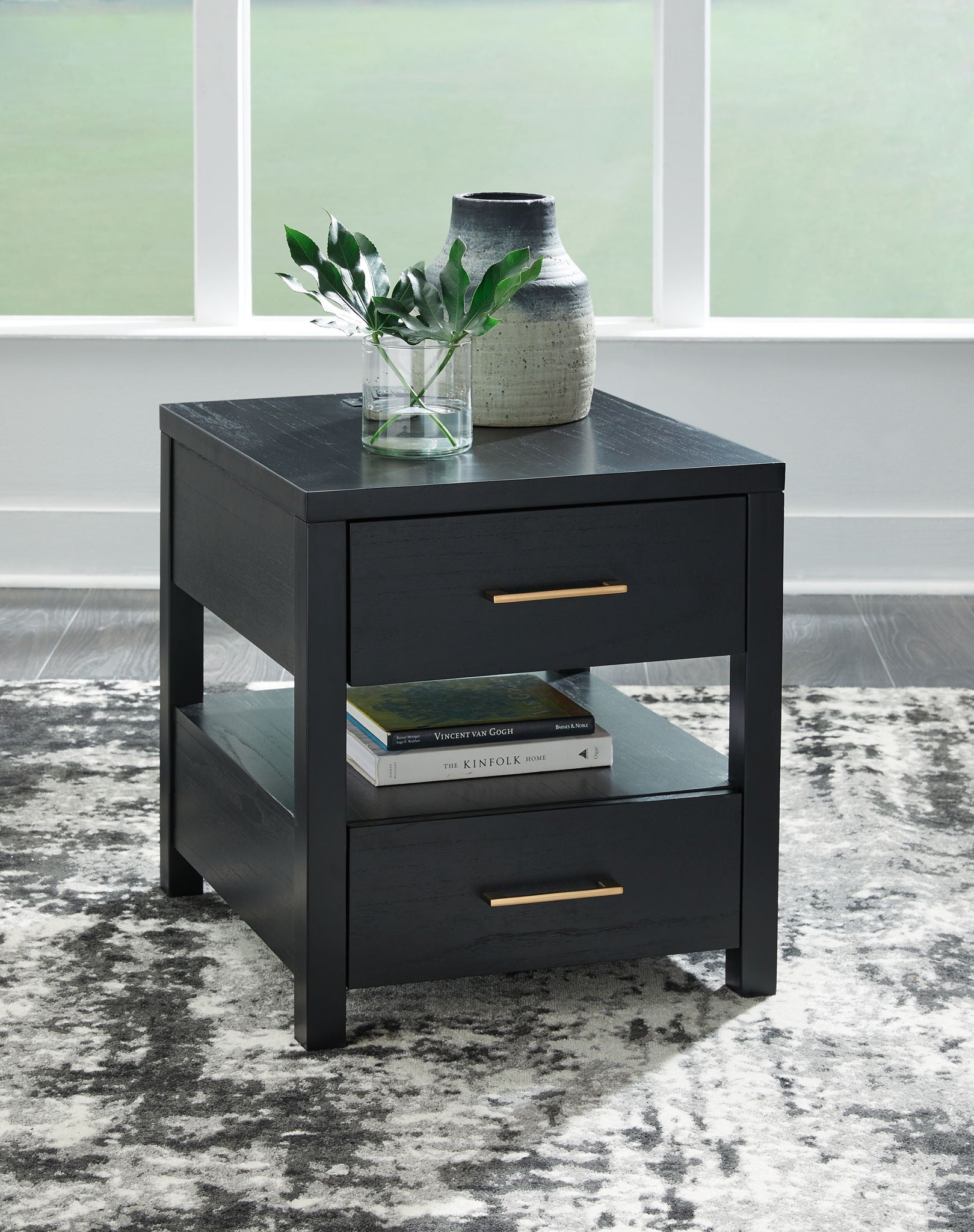 Winbardi - Black - Rectangular End Table - Urban Living Furniture (Los Angeles, CA)