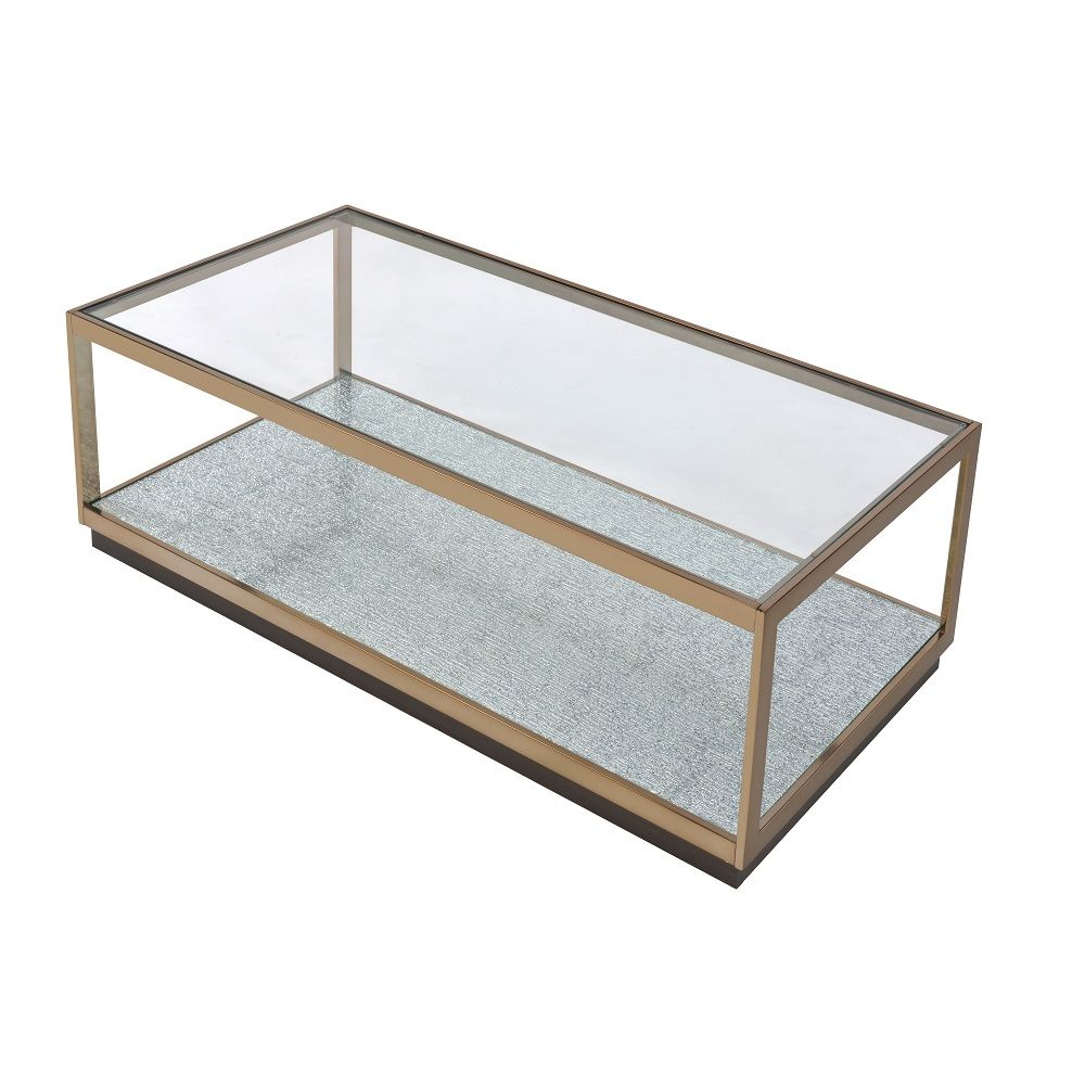 Kaia - Coffee Table - Glass & Gold - Urban Living Furniture (Los Angeles, CA)