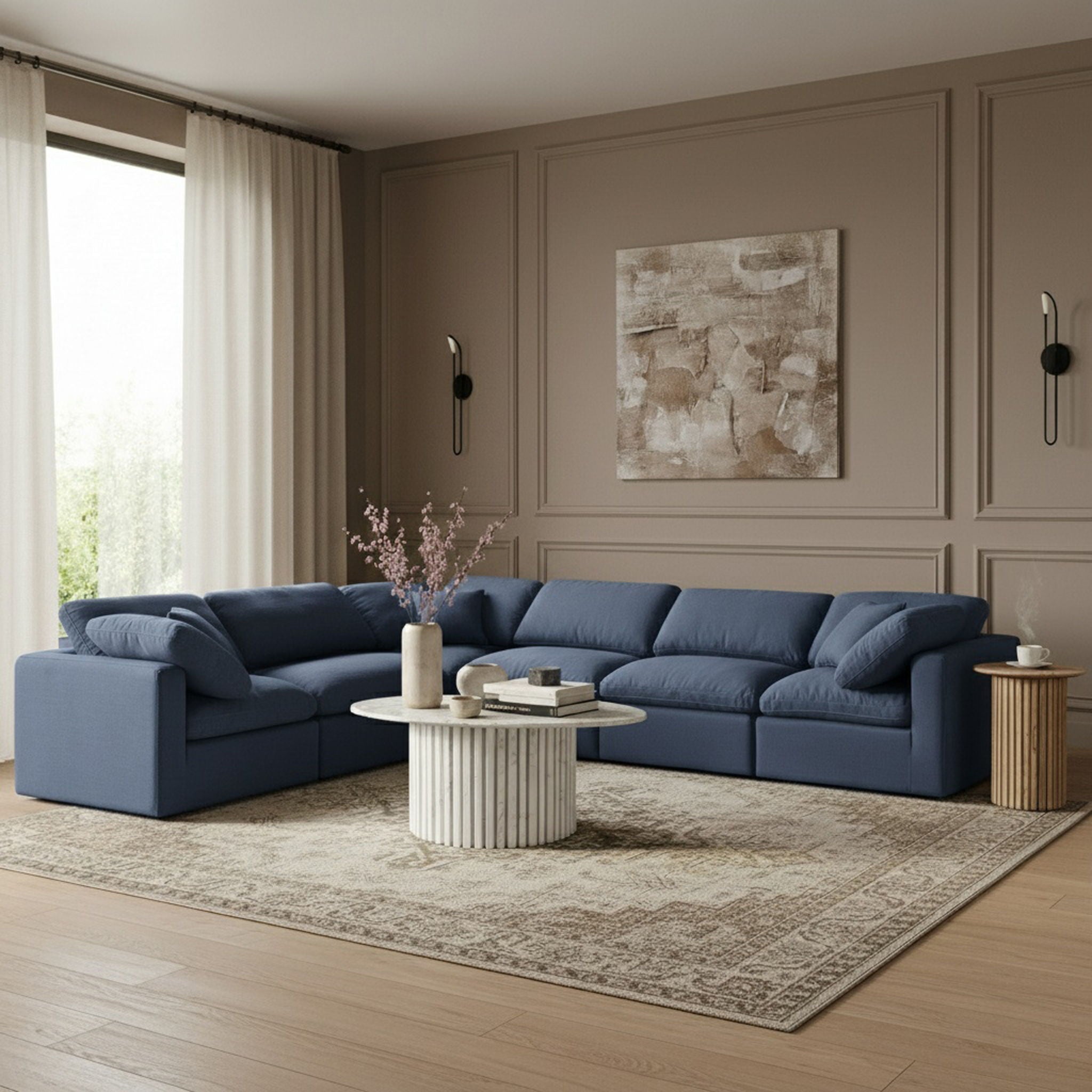 Indulge - Linen 6 Piece Modular Corner Sectional - Urban Living Furniture (Los Angeles, CA)