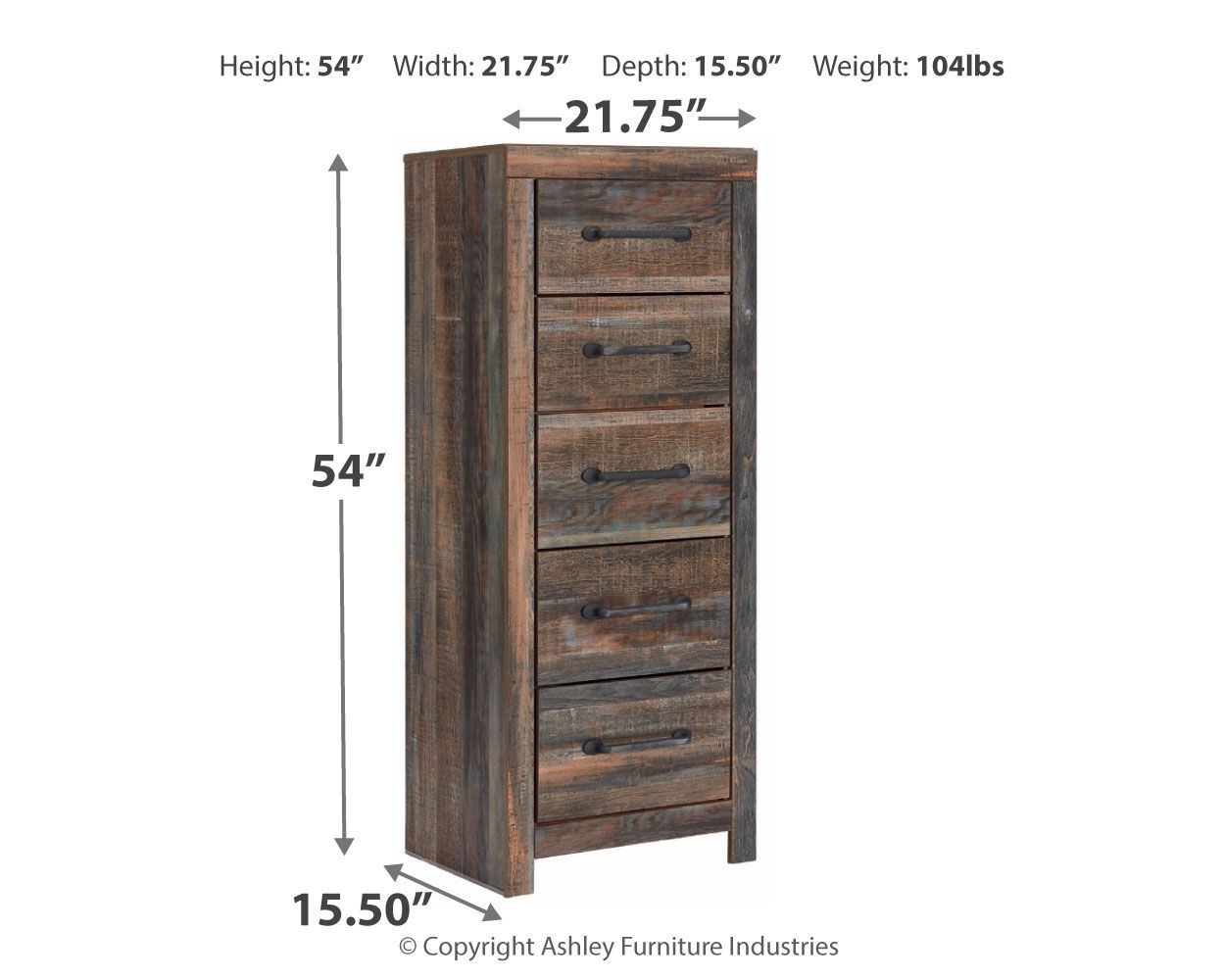 Drystan - Brown / Beige - Narrow Chest - Urban Living Furniture (Los Angeles, CA)