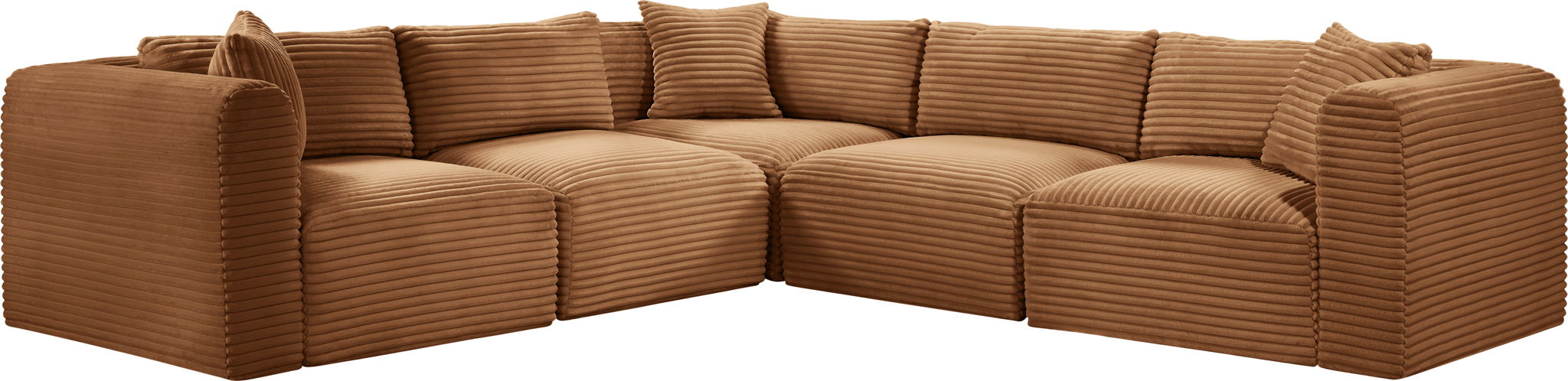 Shaggy - Fabric 5 Piece Modular Corner Sectional - Urban Living Furniture (Los Angeles, CA)