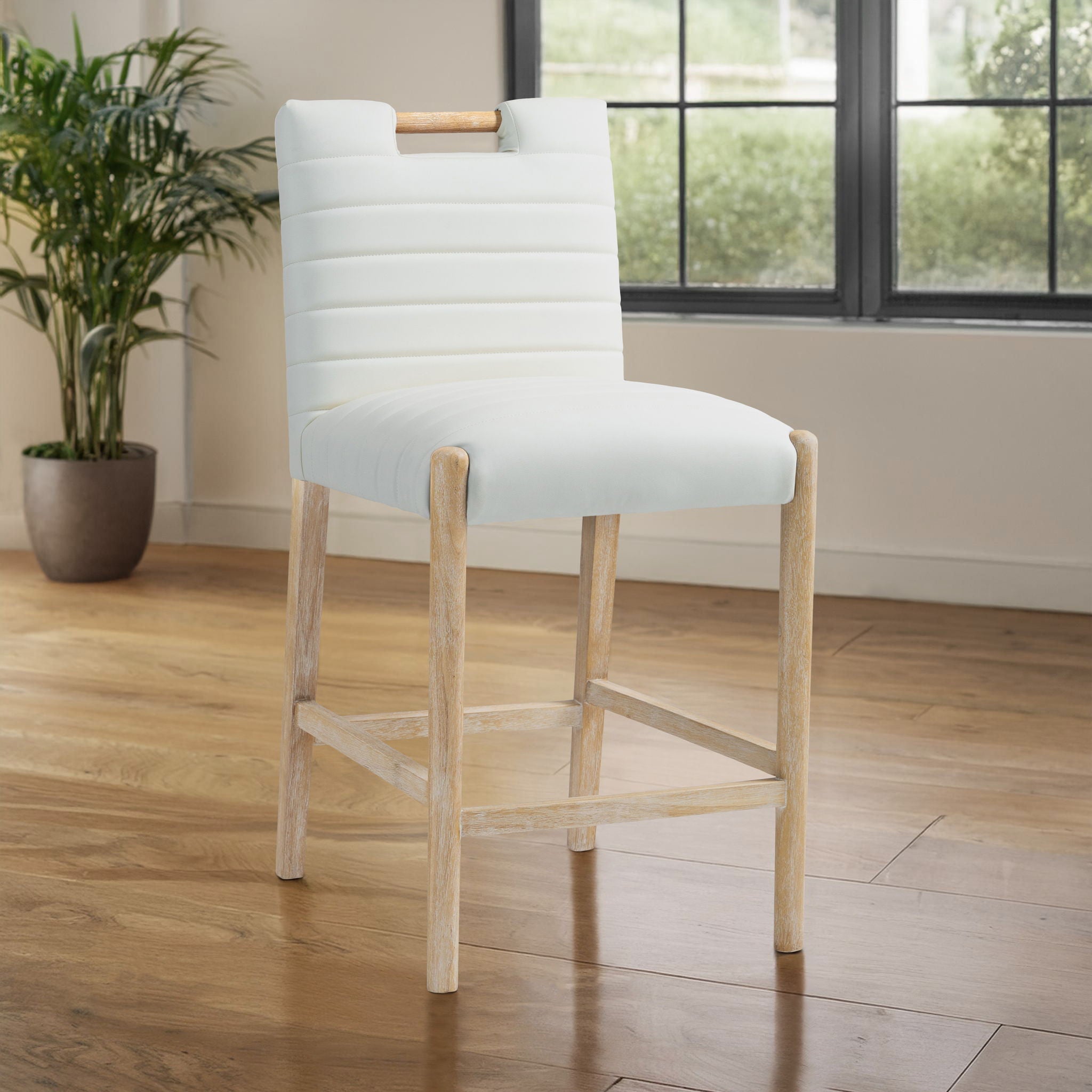 Aimee - Counter Stool - Light Brown Legs - Urban Living Furniture (Los Angeles, CA)