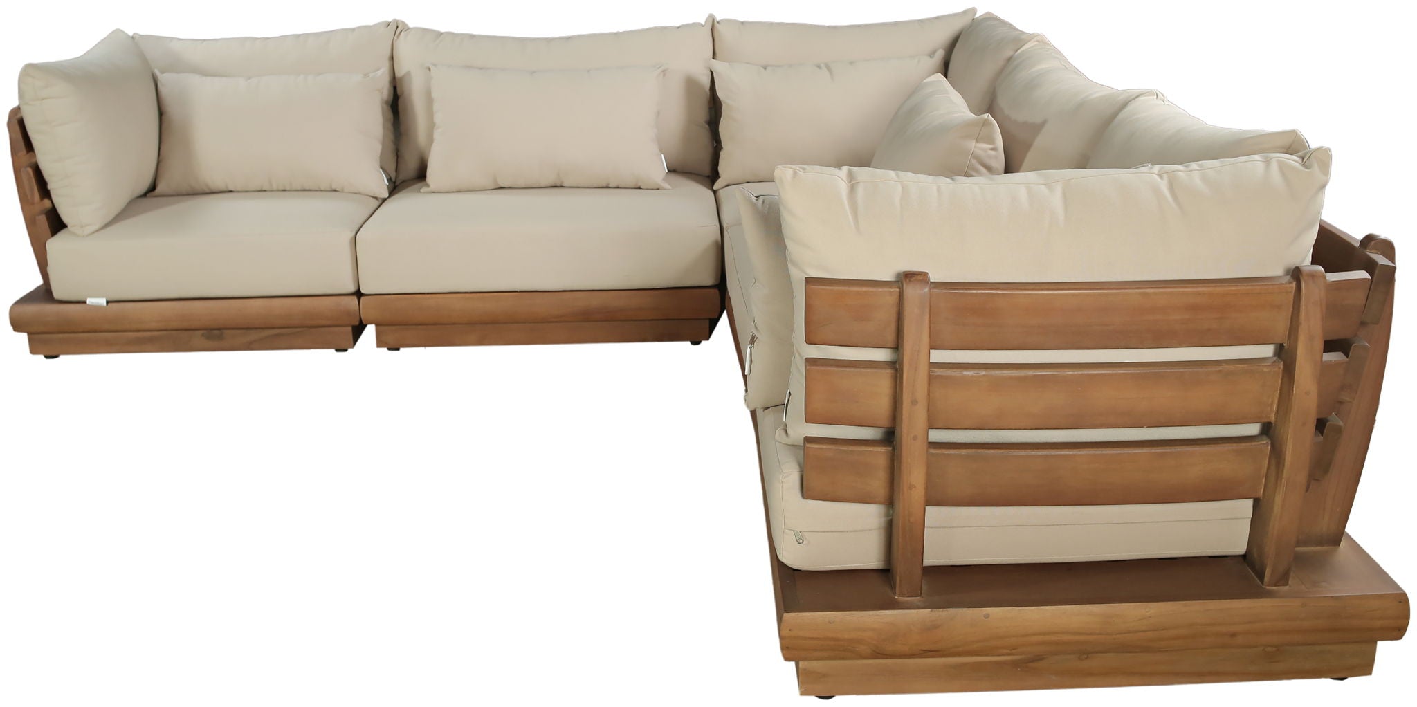 Mirella - 5 Piece Water Resistant Fabric Upholstered Outdoor Patio Modular Sectional - Urban Living Furniture (Los Angeles, CA)