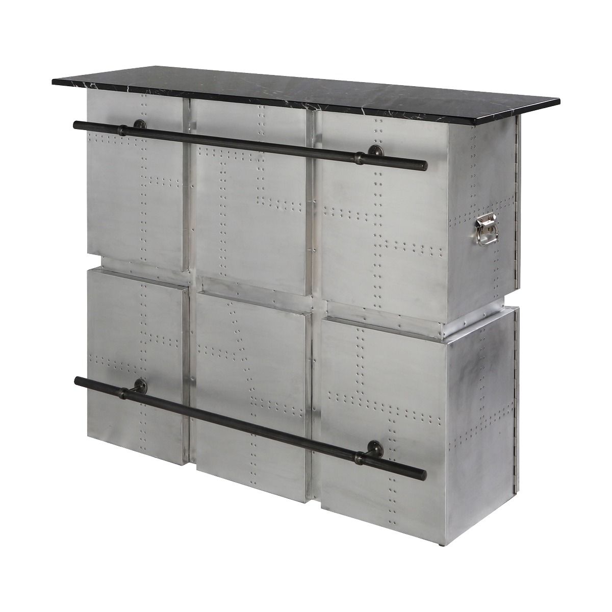 Brancaster - Bar Table With Marble Top - Aluminum - Urban Living Furniture (Los Angeles, CA)