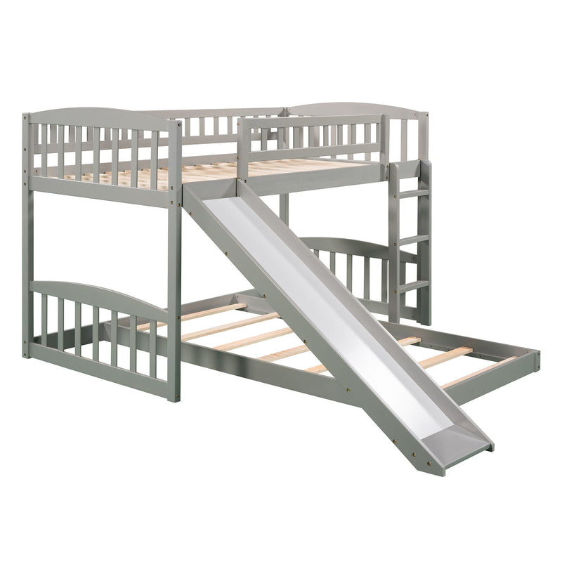 Functional Bunk Bed With Convertible Ladder And Slide