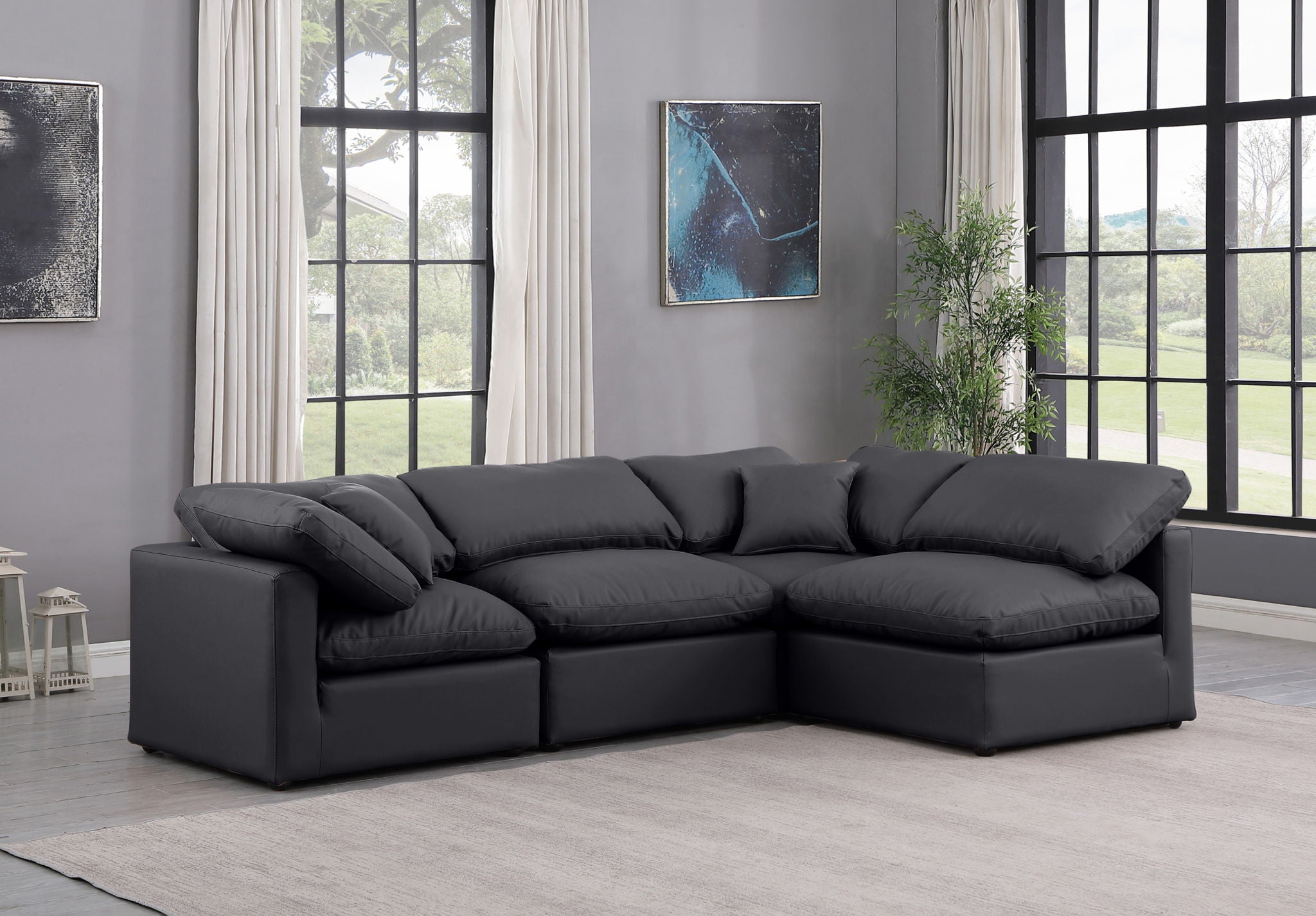 Indulge - Faux Leather 4 Piece Modular Sectional - Urban Living Furniture (Los Angeles, CA)