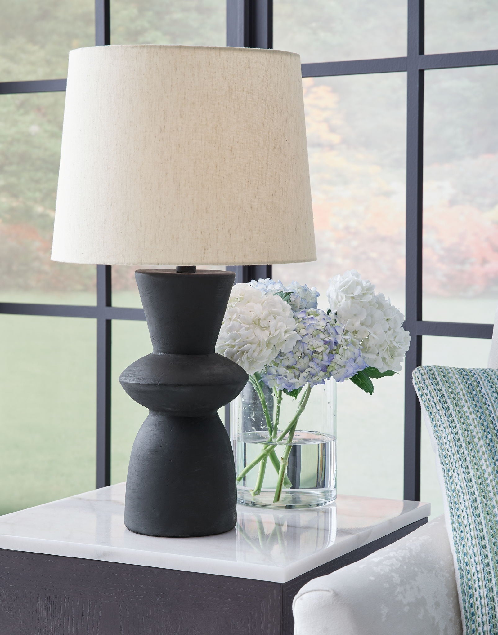 Scarbot - Distressed Black - Paper Table Lamp (Set of 2) - Urban Living Furniture (Los Angeles, CA)