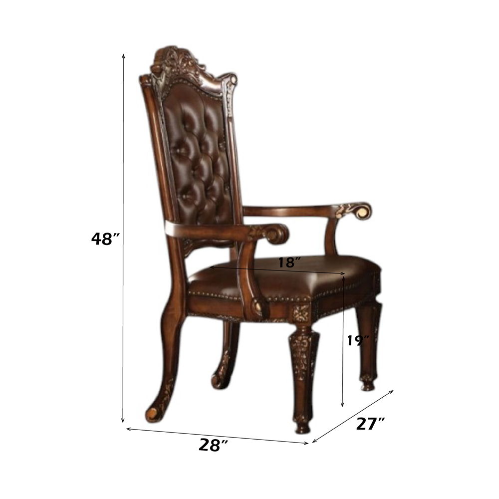 Vendome - Executive Office Chair - Synthetic Leather & Cherry - Urban Living Furniture (Los Angeles, CA)