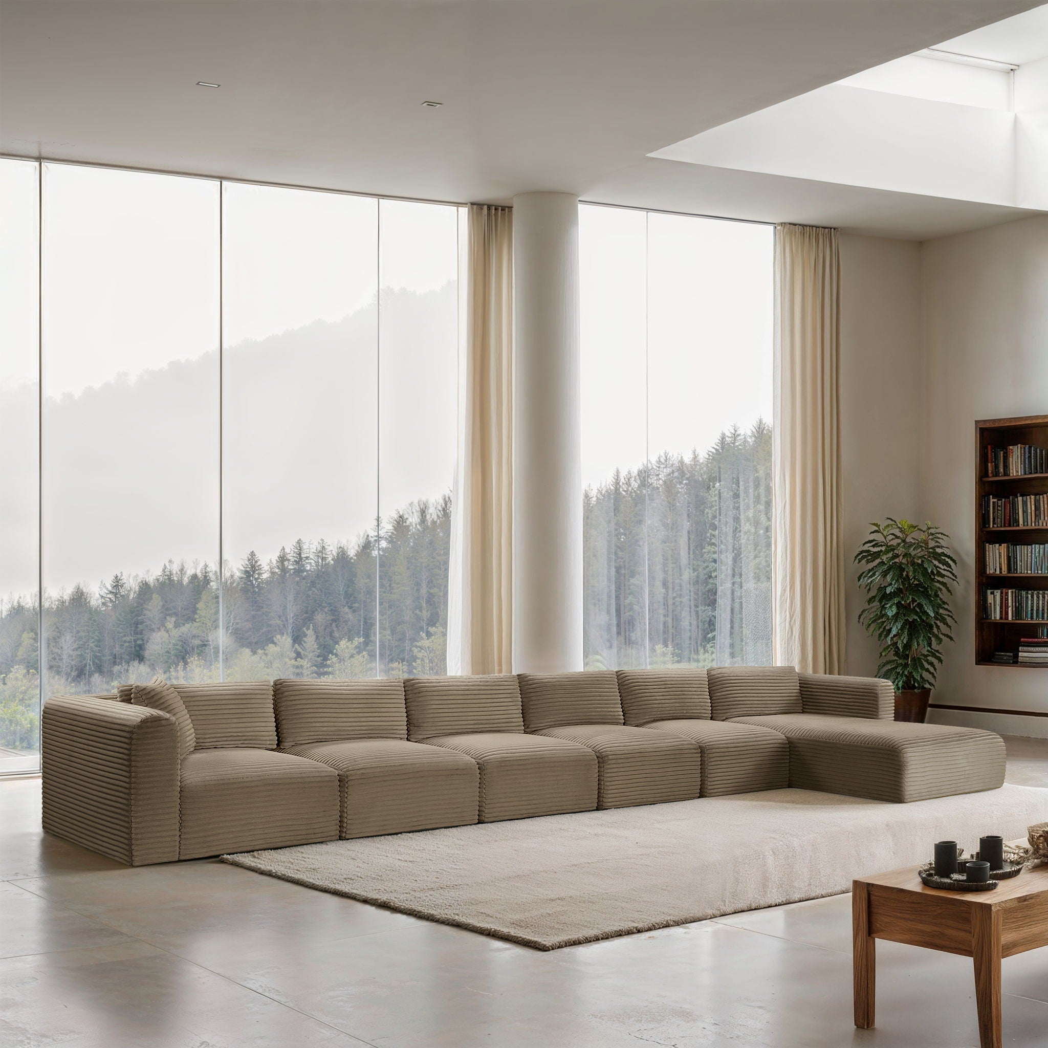 Shaggy - Fabric 6 Piece Modular Sectional With Chaise - Urban Living Furniture (Los Angeles, CA)