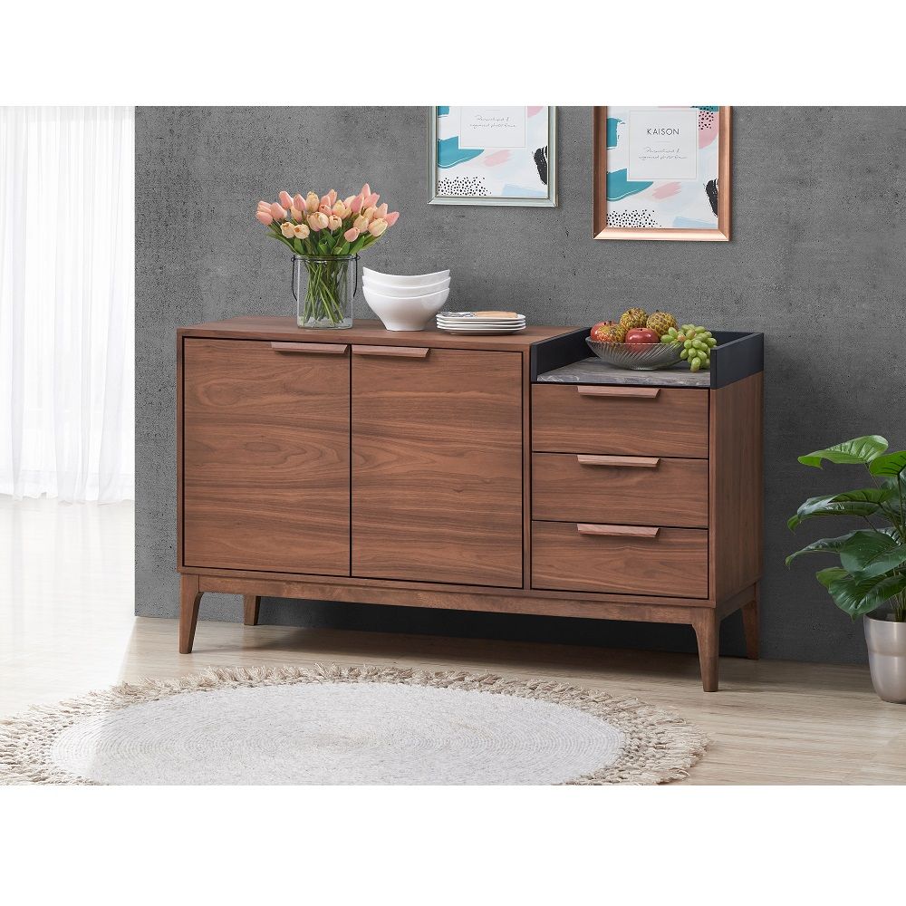 Bevis - Server - Green & Walnut - Urban Living Furniture (Los Angeles, CA)