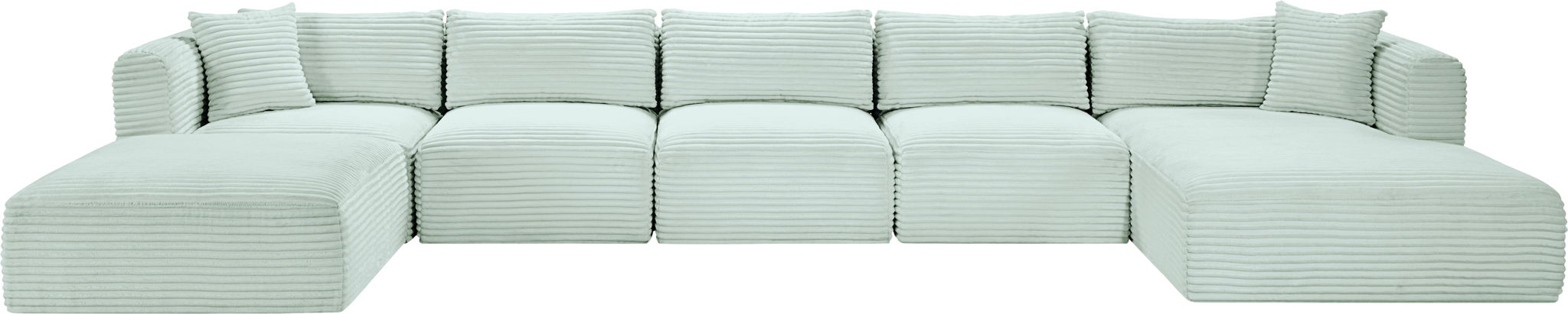 Shaggy - 6 Piece Modular Sectional With Chaise And Ottoman - Urban Living Furniture (Los Angeles, CA)
