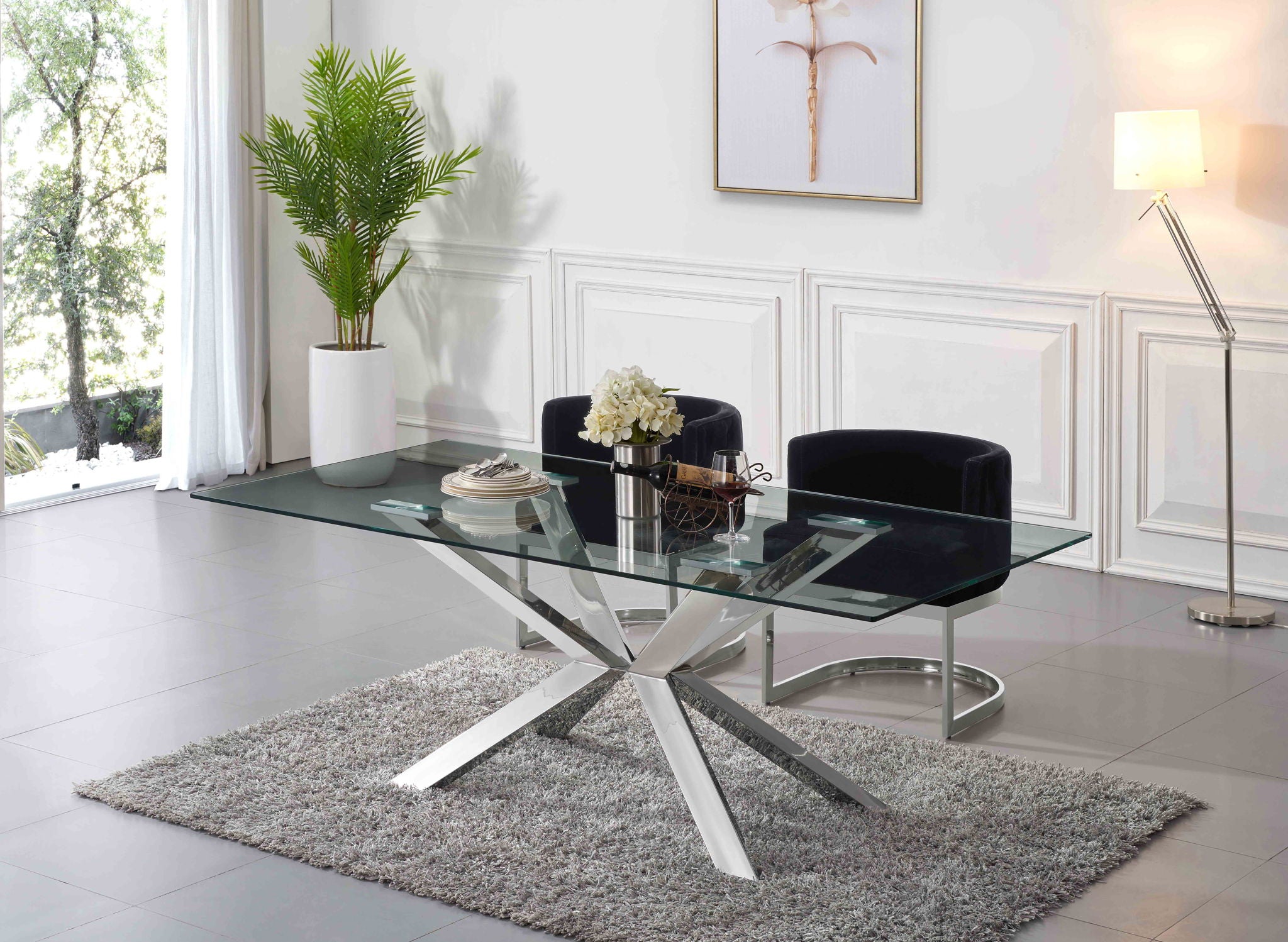 Gianna - Dining Chair with Chrome Legs - Urban Living Furniture (Los Angeles, CA)