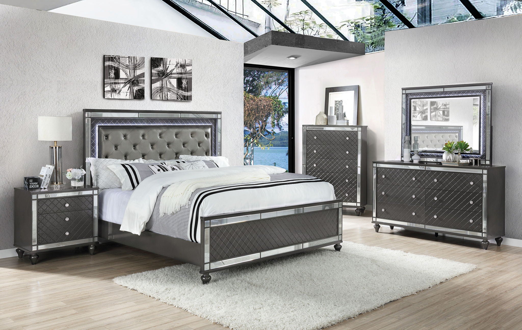Refino - Upholstered Bed - Urban Living Furniture (Los Angeles, CA)