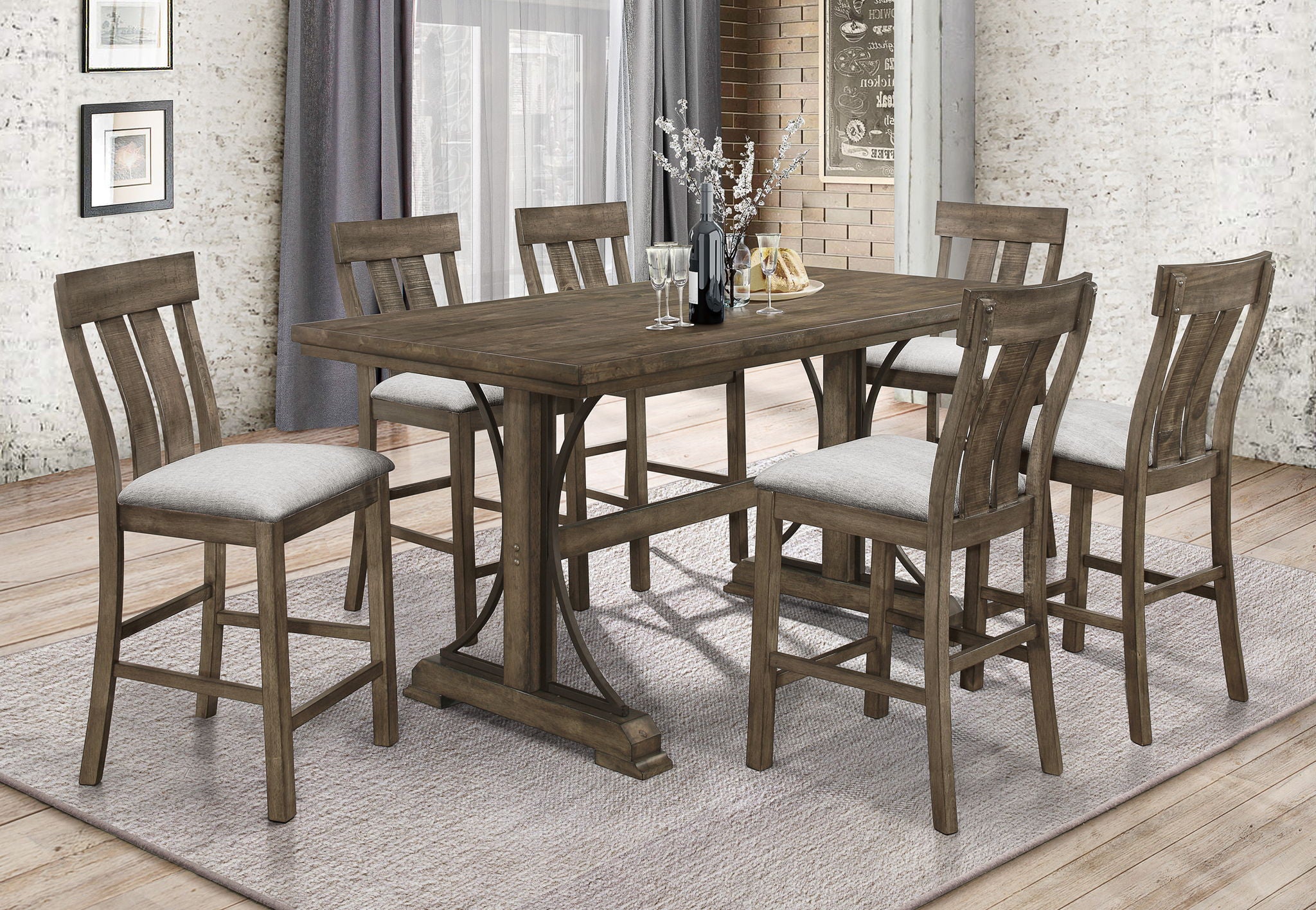 Quincy - Counter Dining Room Set