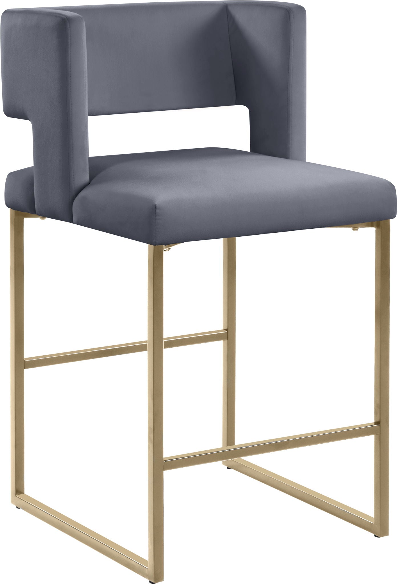 Caleb - Counter Stool with Gold Legs (Set of 2) - Urban Living Furniture (Los Angeles, CA)