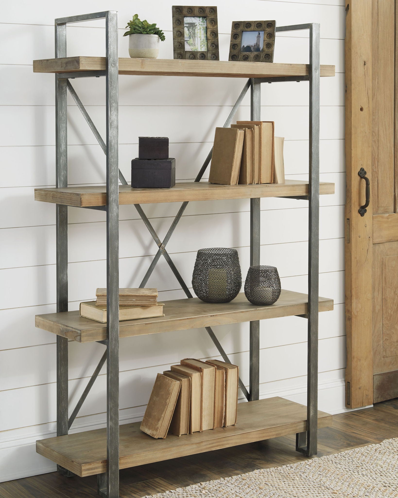 Forestmin - Brown / Black - Bookcase - Urban Living Furniture (Los Angeles, CA)