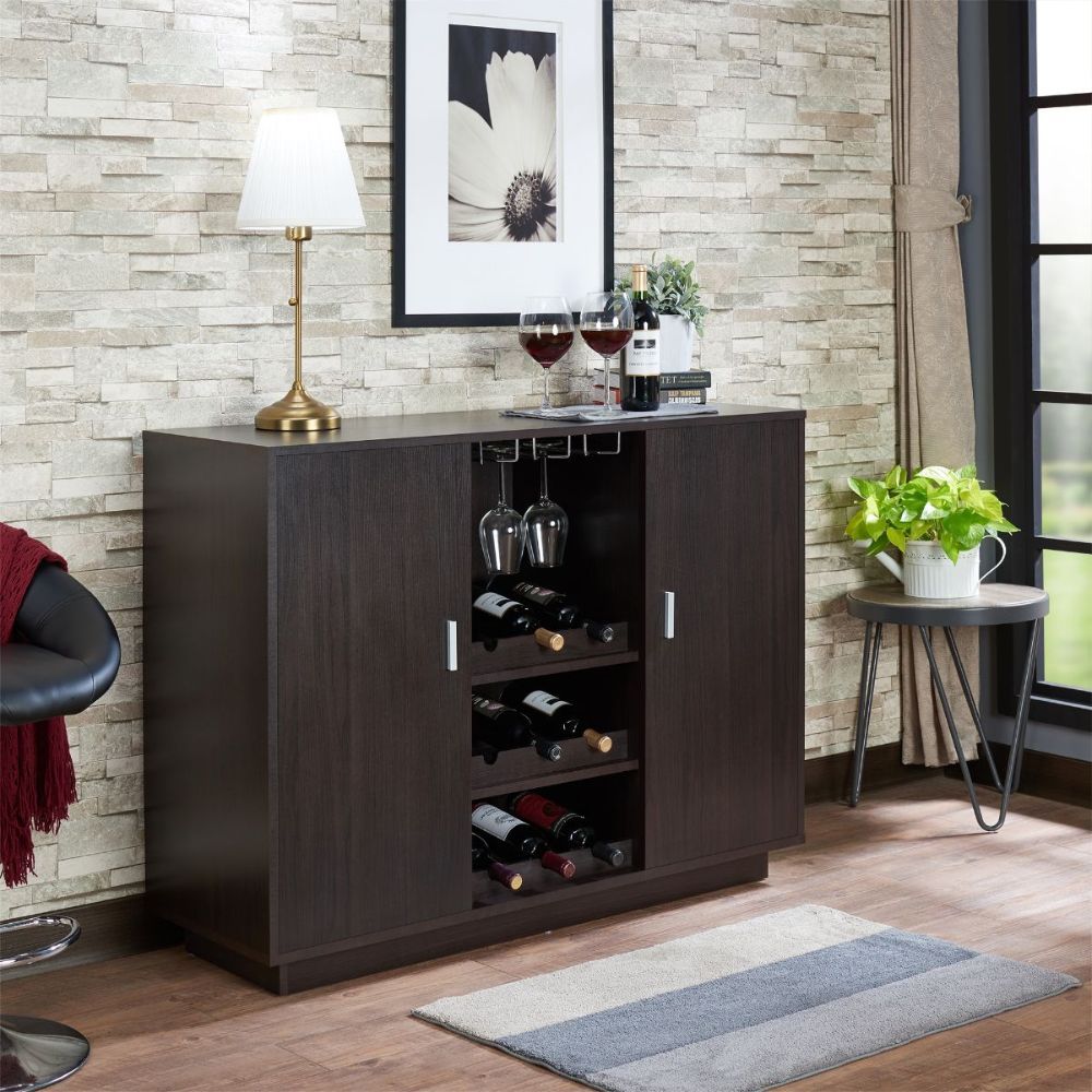 Hazen - 35" Wine Cabinet - Espresso - Urban Living Furniture (Los Angeles, CA)