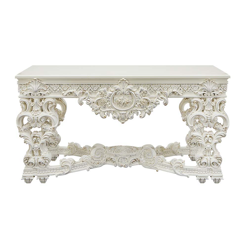 Adara - Sofa Table - Antique White Finish - Urban Living Furniture (Los Angeles, CA)
