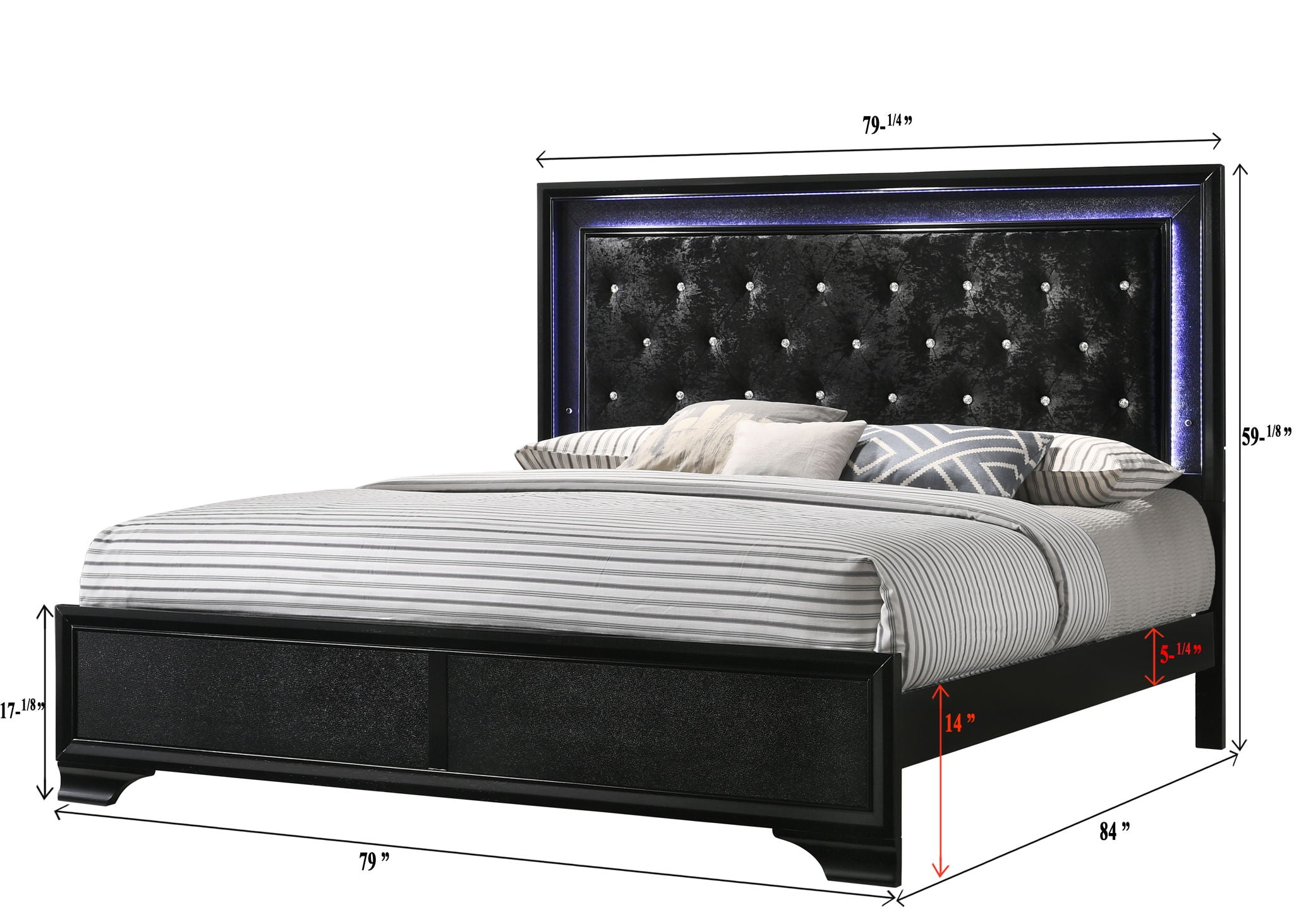 Micah - Bed - Urban Living Furniture (Los Angeles, CA)