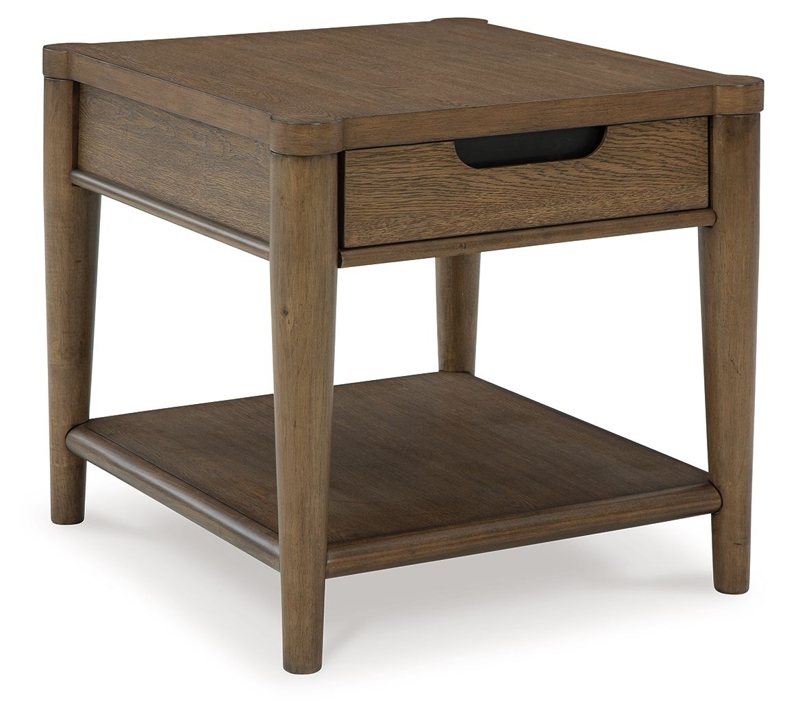 Roanhowe - Brown - Rectangular End Table - Urban Living Furniture (Los Angeles, CA)