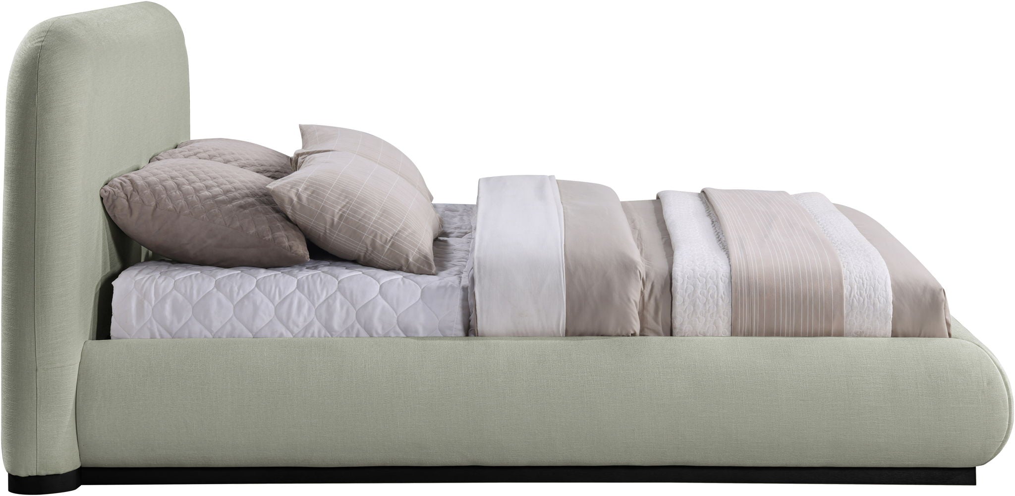 Vaughn - Chenille Bed With Black Base - Urban Living Furniture (Los Angeles, CA)