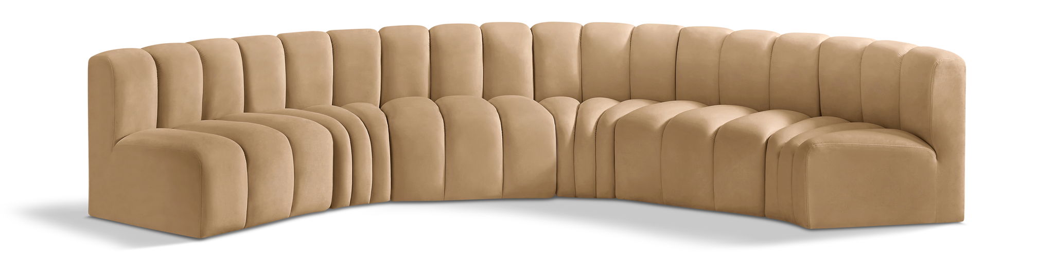 Arc - Velvet 6 Piece U-Shaped Modular Sofa - Urban Living Furniture (Los Angeles, CA)