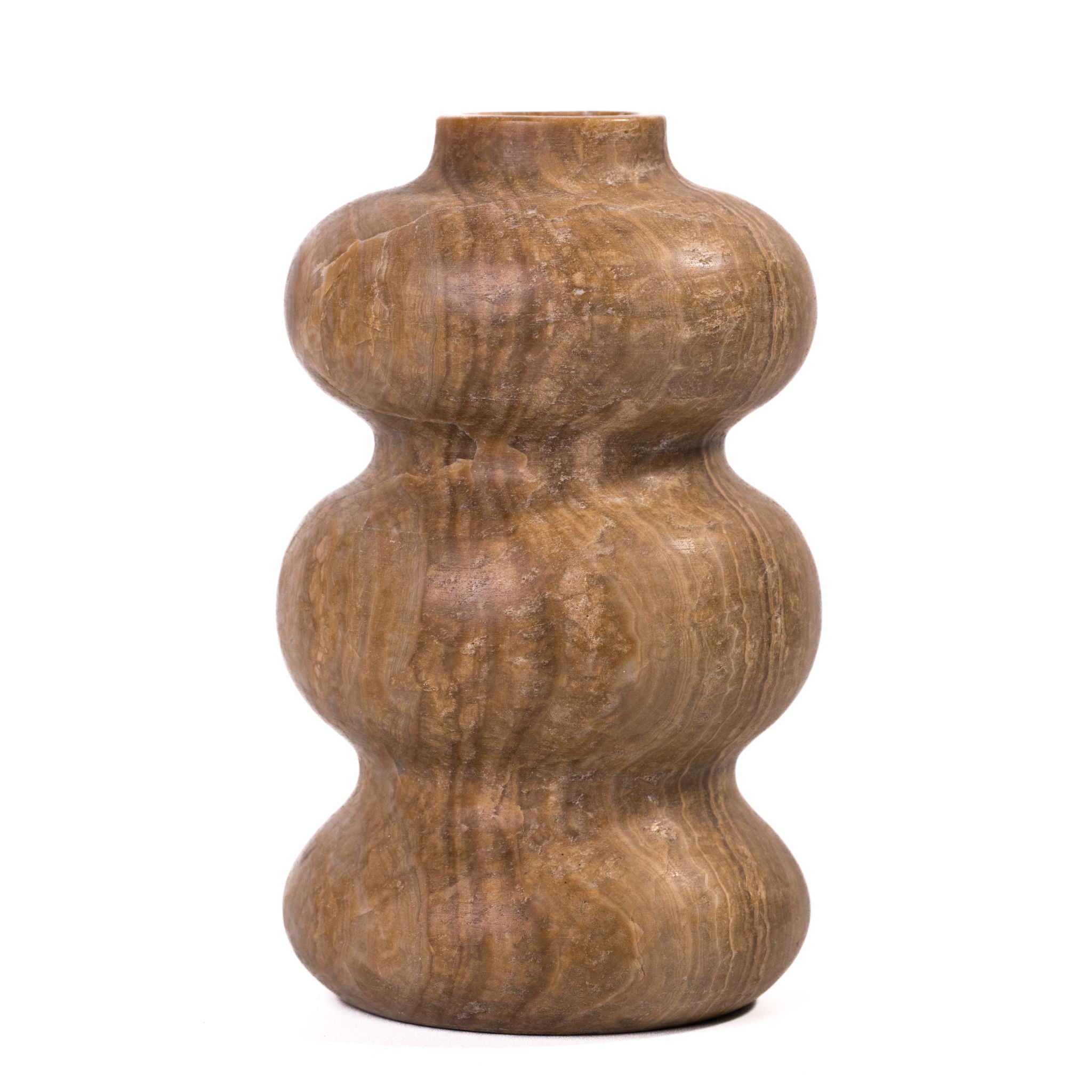 Marble Swell Vase - Dark Onyx - Urban Living Furniture (Los Angeles, CA)