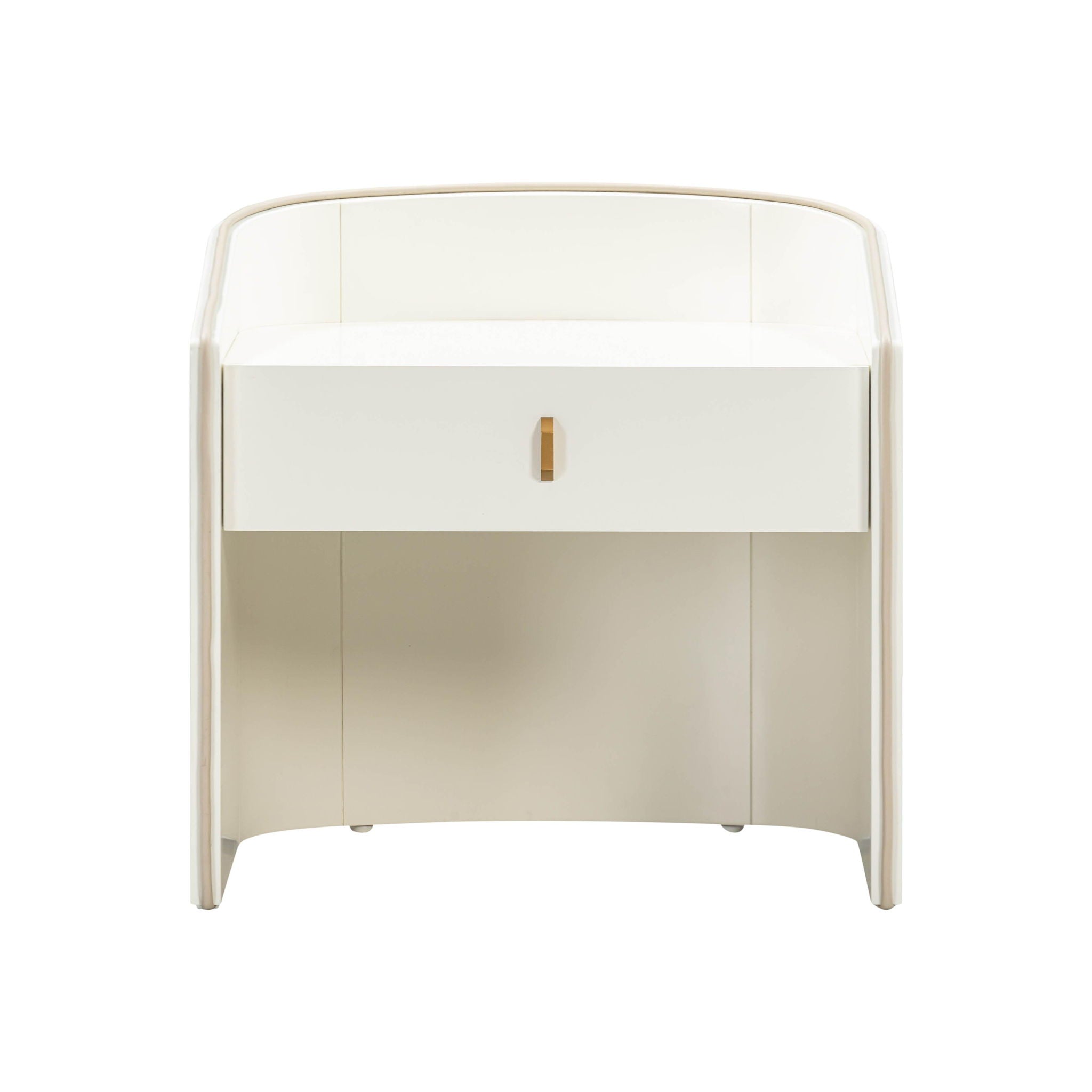 Collins - Lacquer Nightstand - Cream - Urban Living Furniture (Los Angeles, CA)