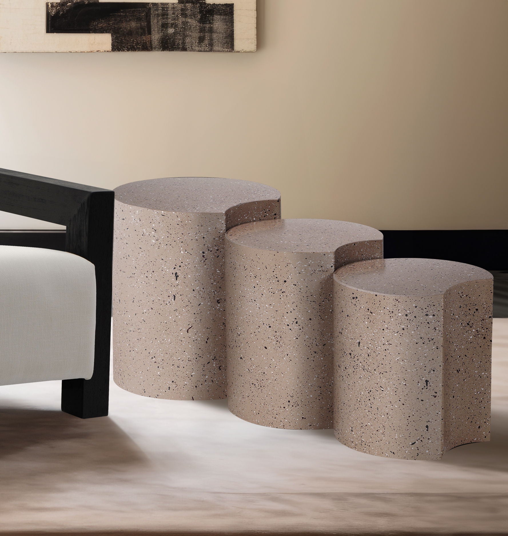 Dimple - 3 Piece Modular End Table - Terazzo Finish - Urban Living Furniture (Los Angeles, CA)