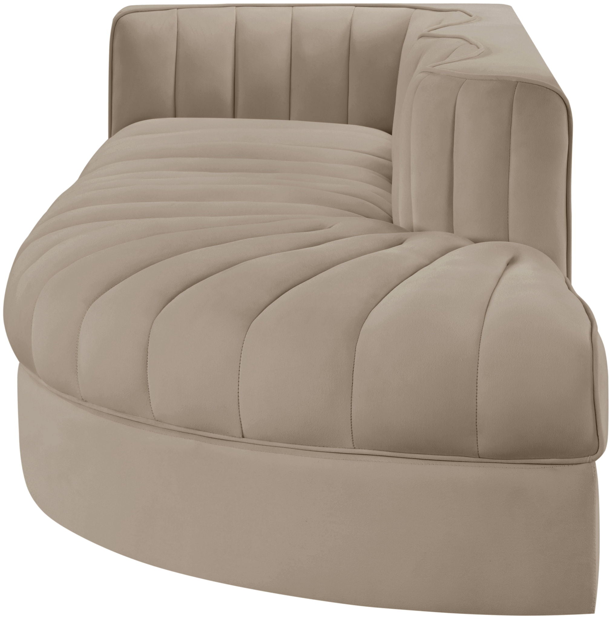 Rummi - Velvet Performance Fabric Upholstered 3 Piece Modular Sectional - Urban Living Furniture (Los Angeles, CA)