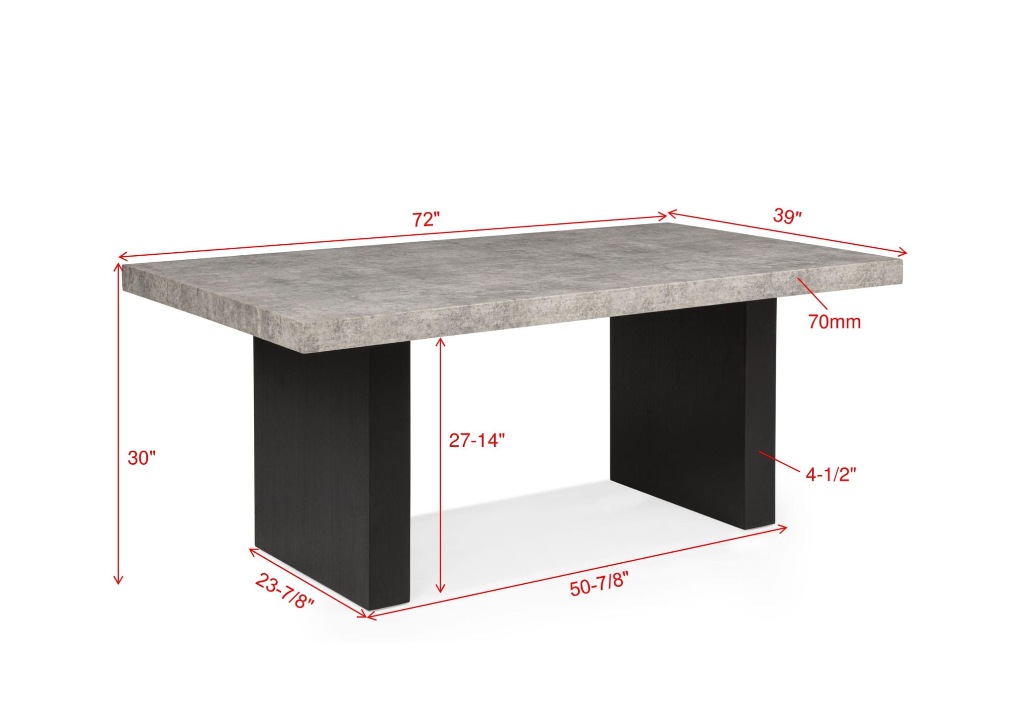 Sebastian - Dining Table - Black / Gray - Urban Living Furniture (Los Angeles, CA)
