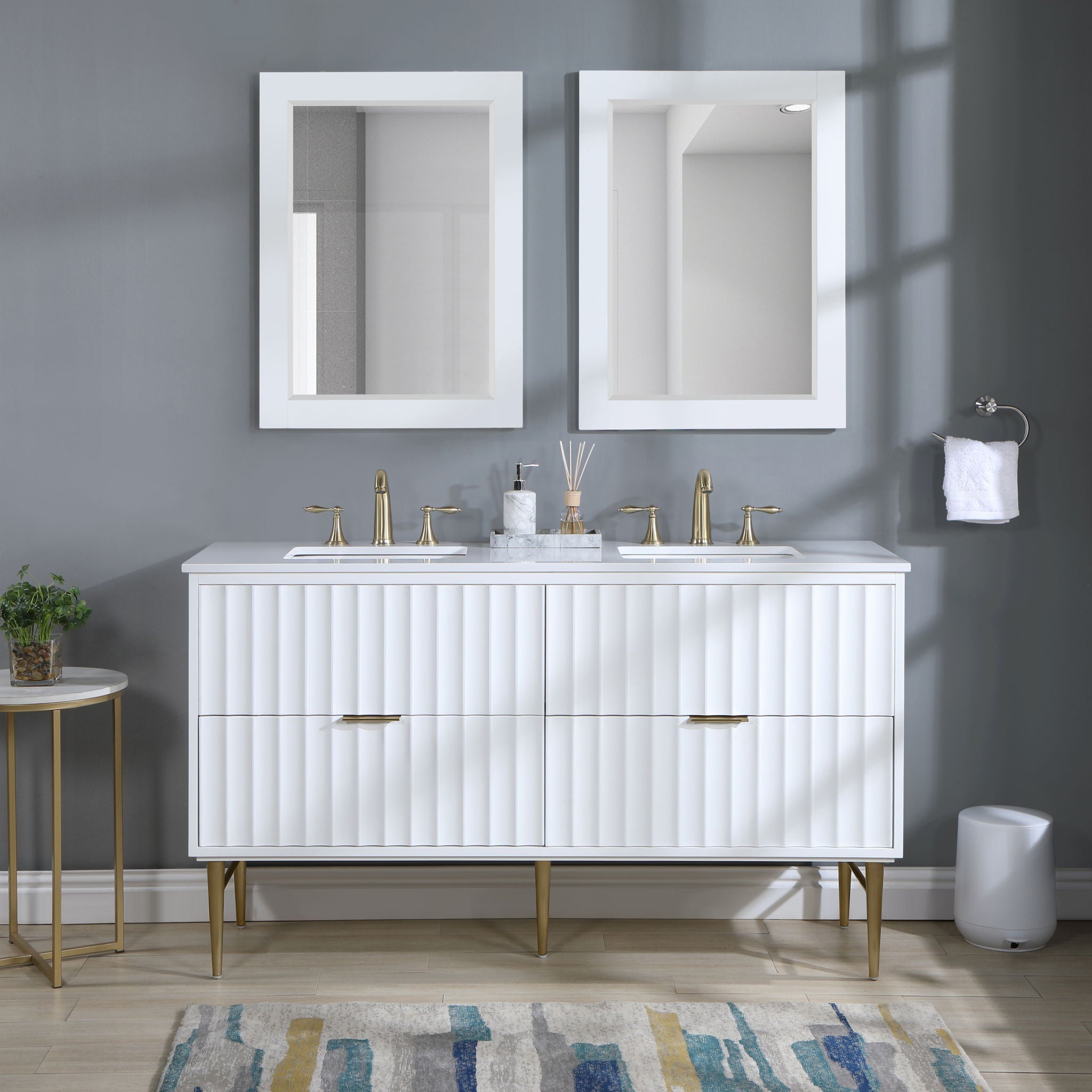 Modernist - Bathroom Vanity With Gold Legs - Urban Living Furniture (Los Angeles, CA)