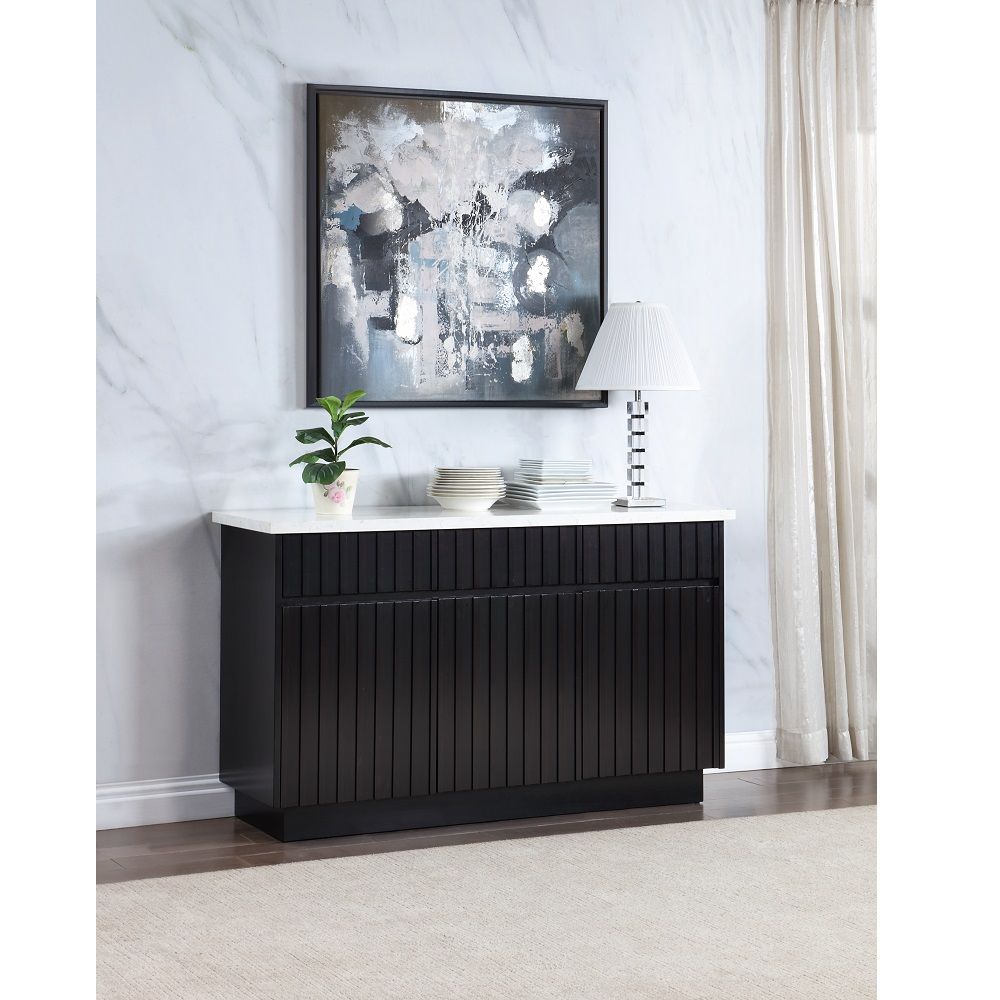 Jaramillo - Server - Engineering Black - Urban Living Furniture (Los Angeles, CA)