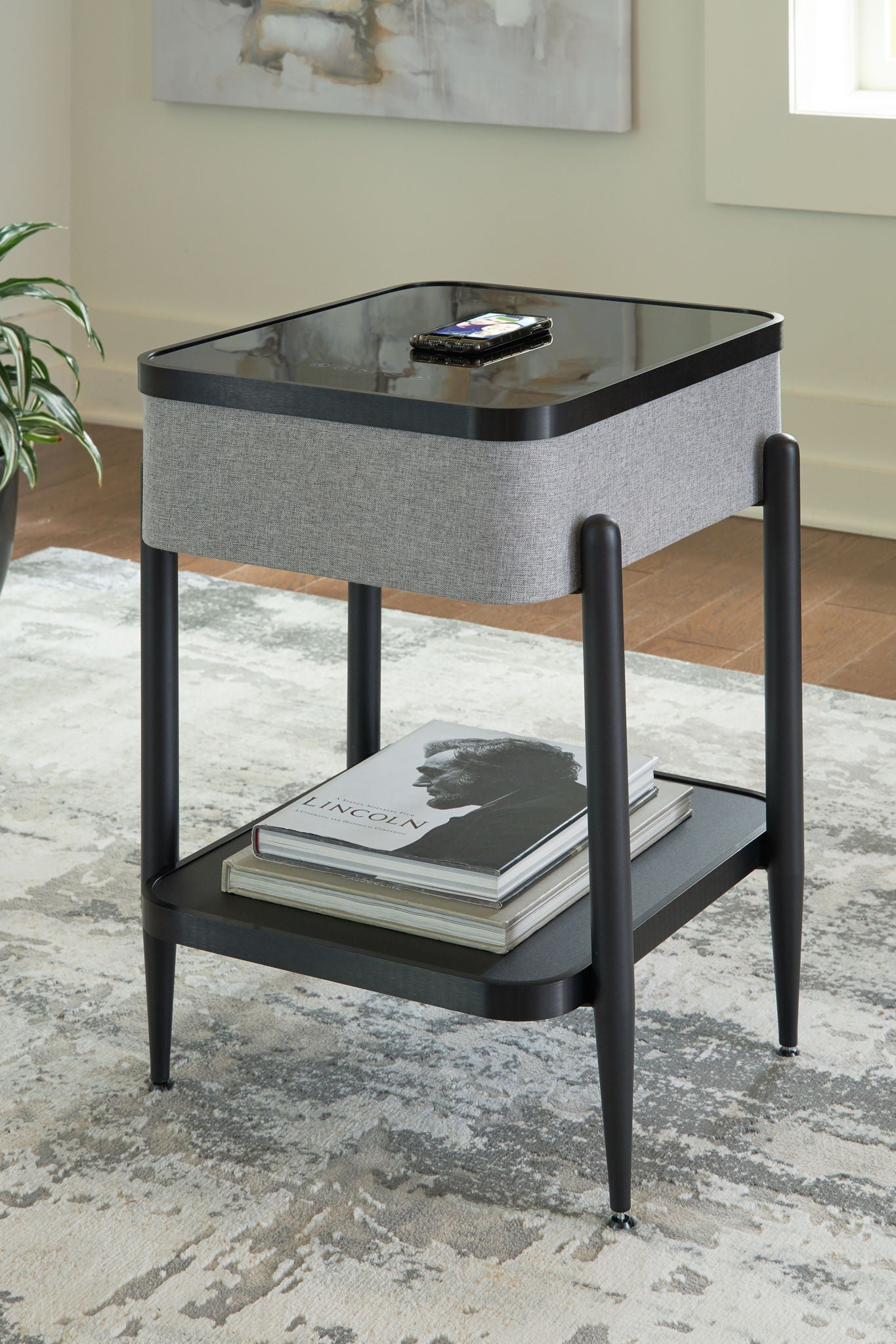 Jorvalee - Gray / Black - Accent Table with Speaker - Urban Living Furniture (Los Angeles, CA)